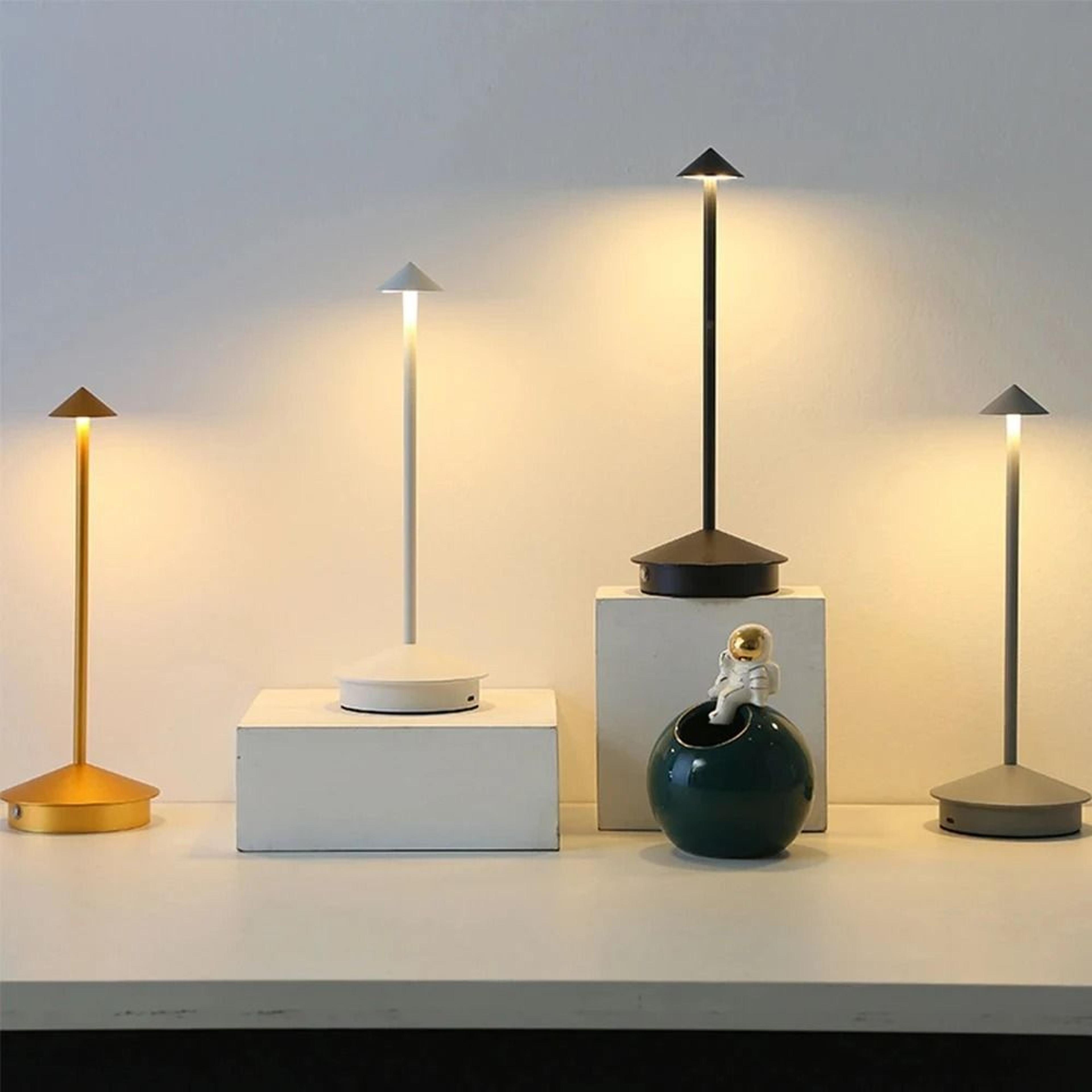 type-c rechargeable touch led table lamp creative portable desk light for hotel bar cafe dining