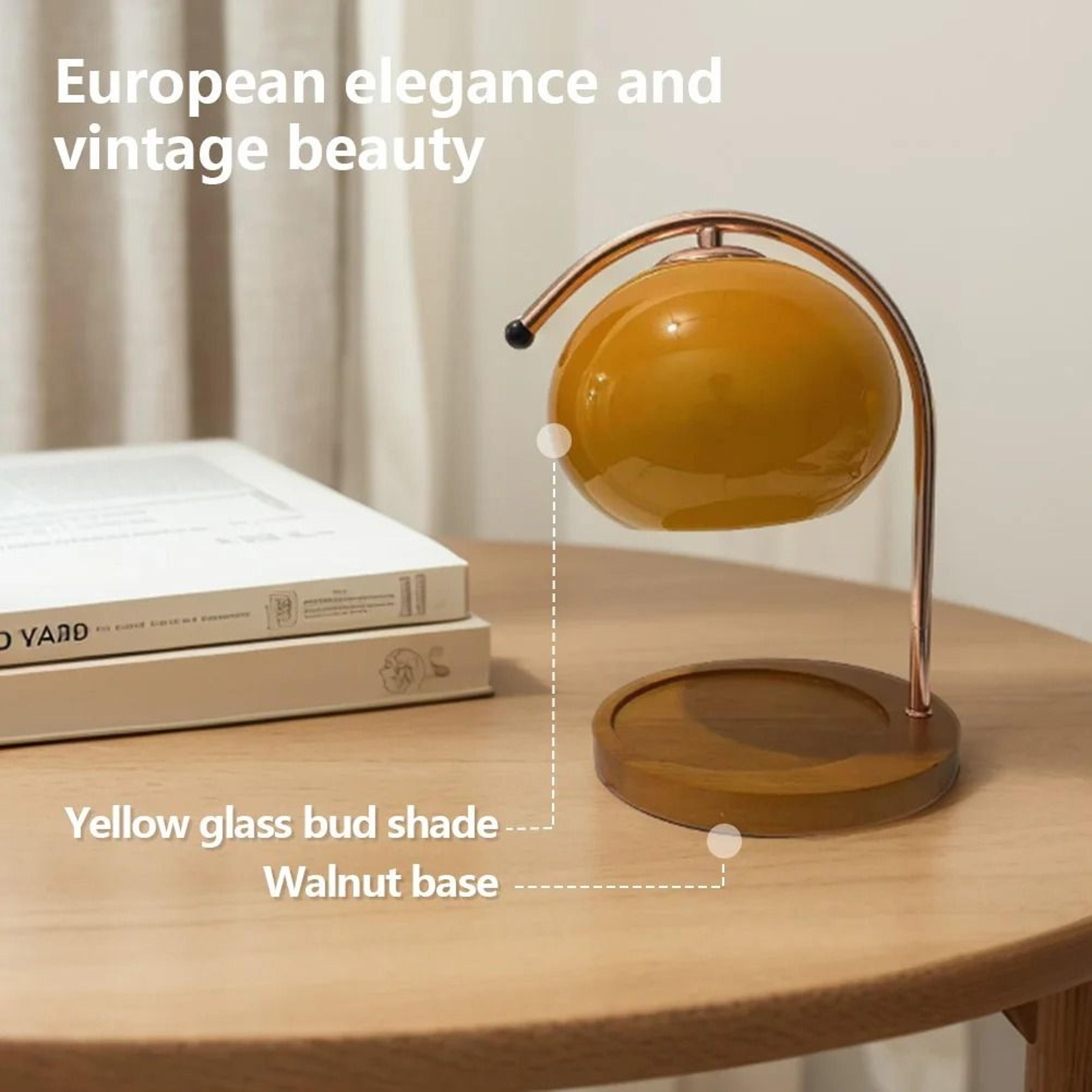 wooden base candle warmer lamp with timer dimmable nordic wax melting light for home office