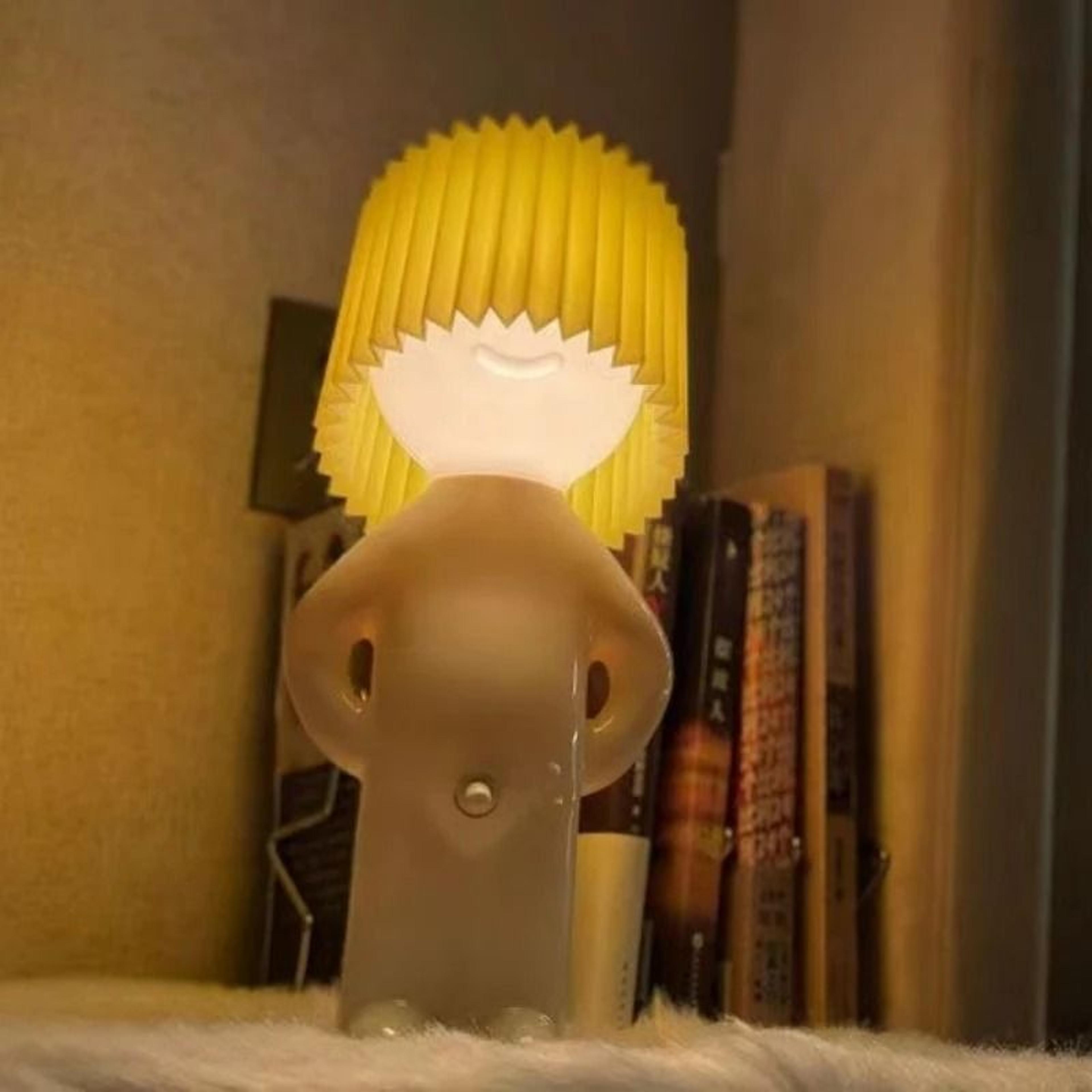 naughty boy creative table lamp unique led pleated reading desk light bedside night light gift