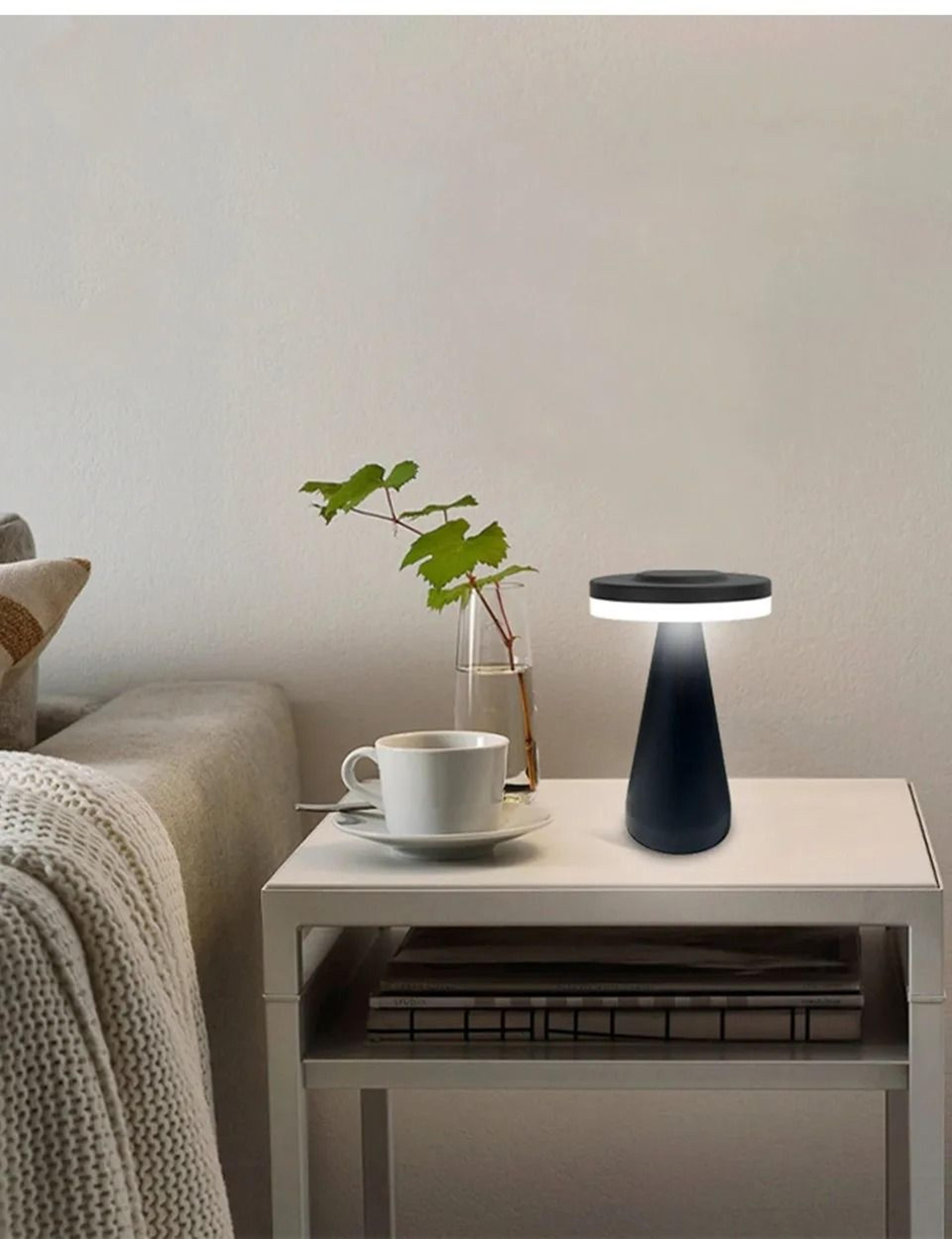 led wireless table lamp rechargeable touch desk light restaurant bar desktop mood lighting