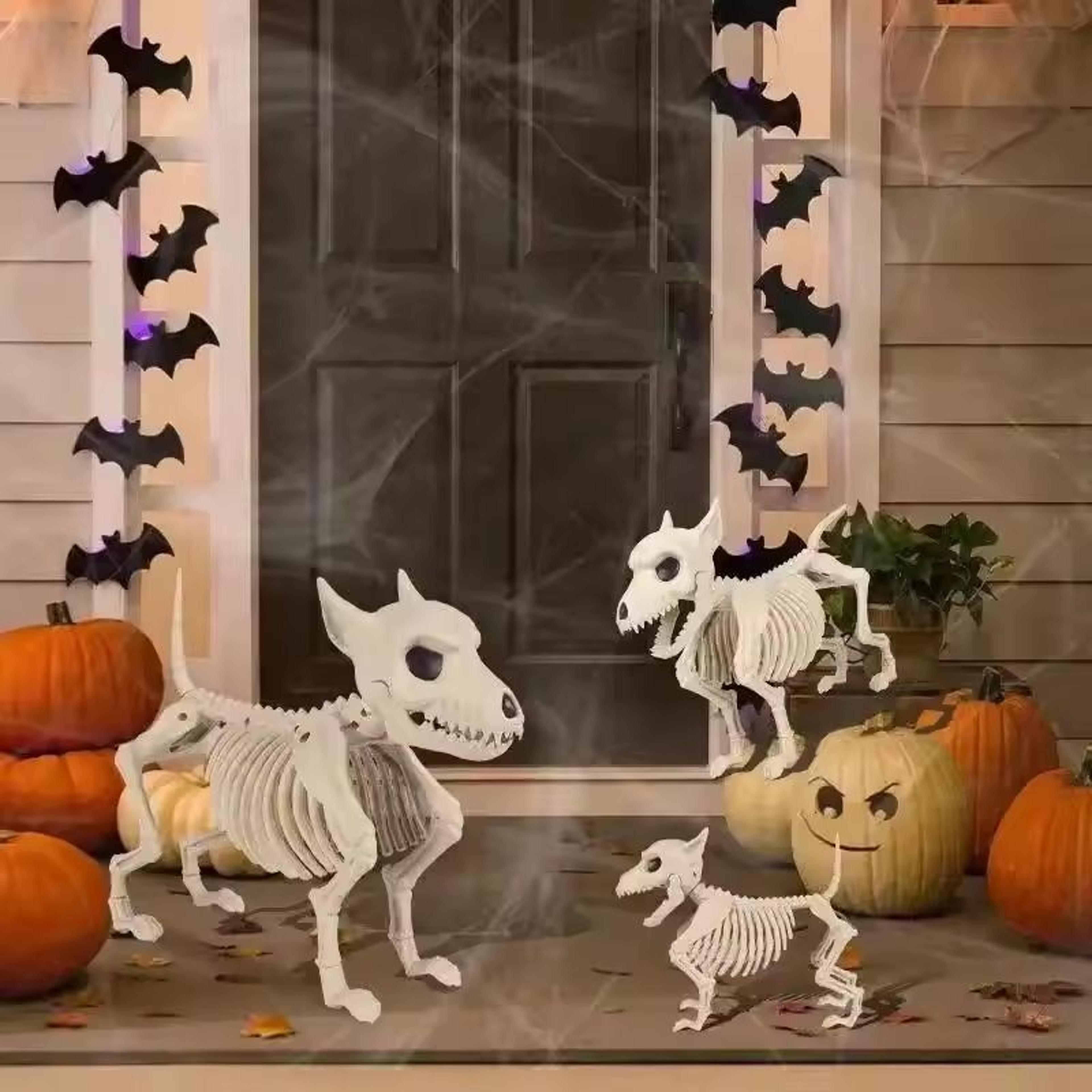 simulated halloween animal skeleton props outdoor garden & indoor decor