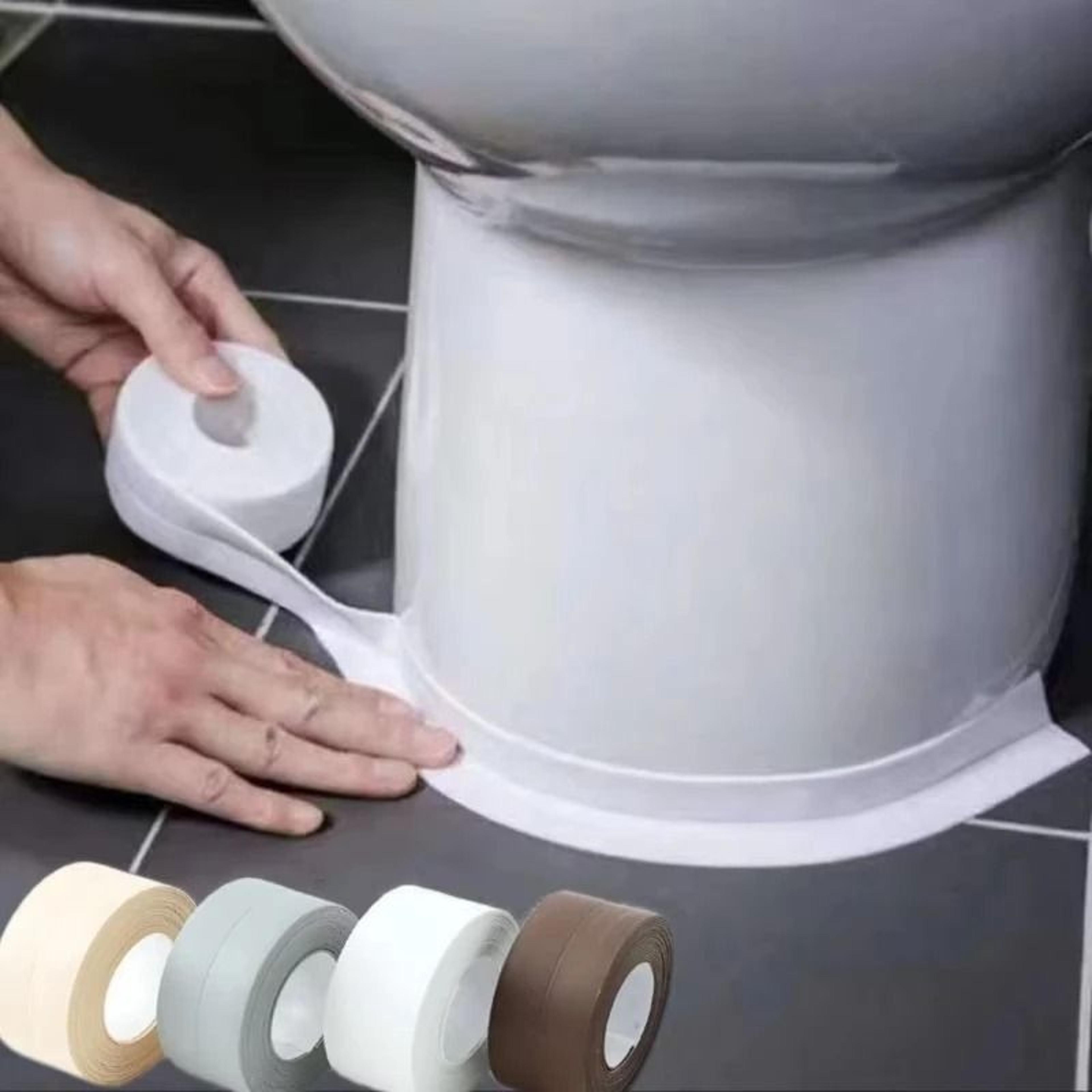 self-adhesive waterproof bathroom & kitchen caulk tape – sealing strip for sink, tub & countertop