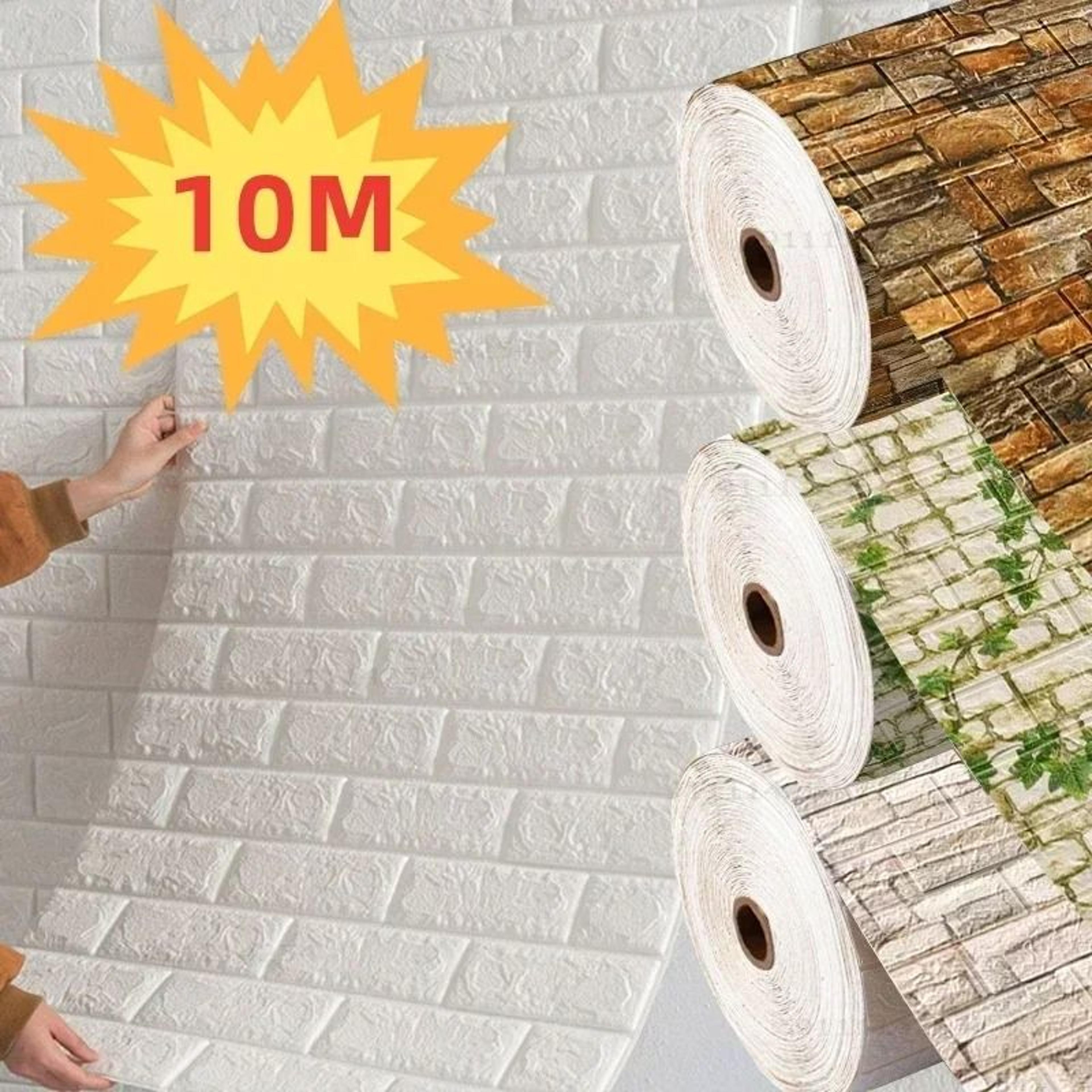3d antique brick self-adhesive foam wallpaper – waterproof & soundproofing wall panel cover