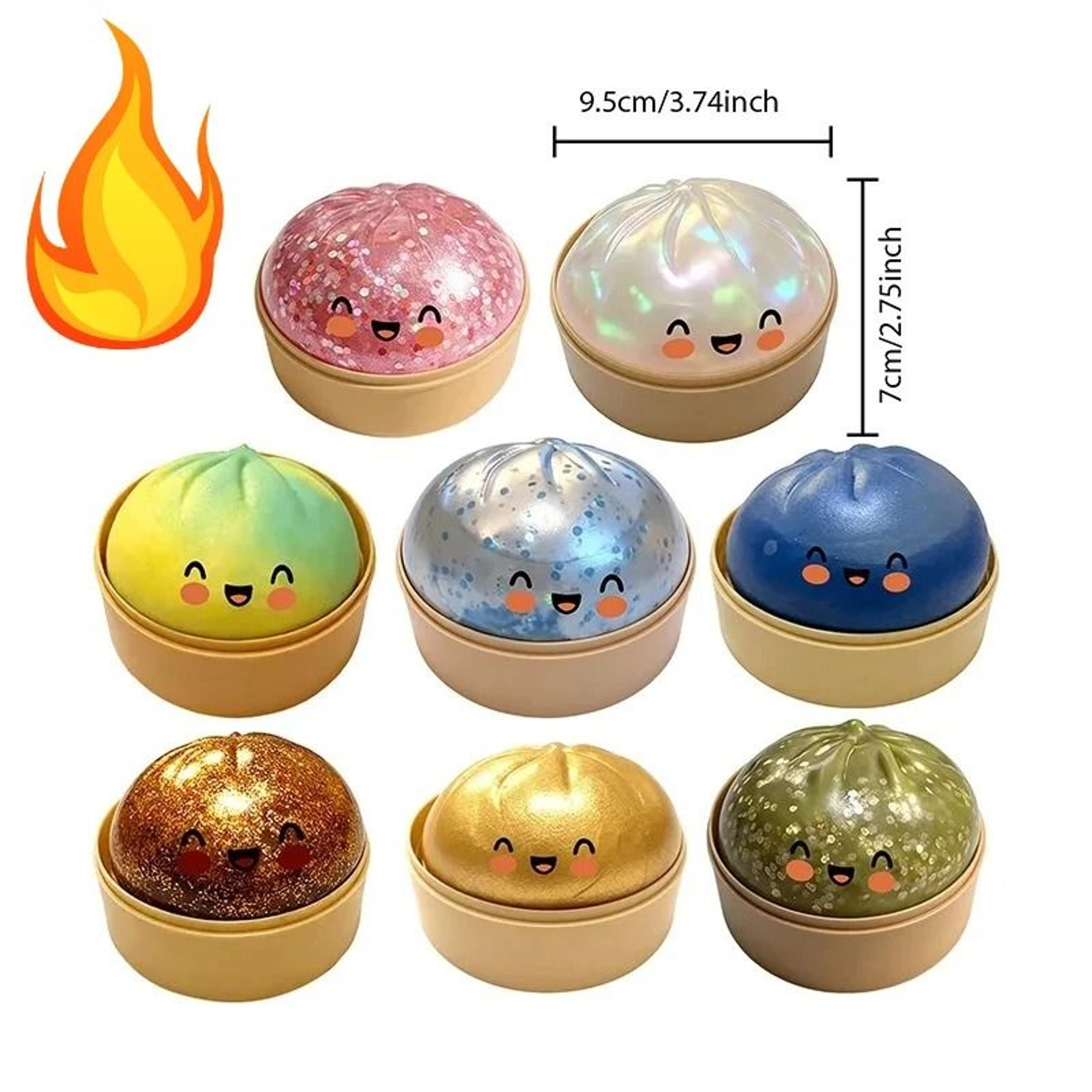 realistic simulation flash dumpling squeeze ball – soft slow-rebound stress toy & desk decor