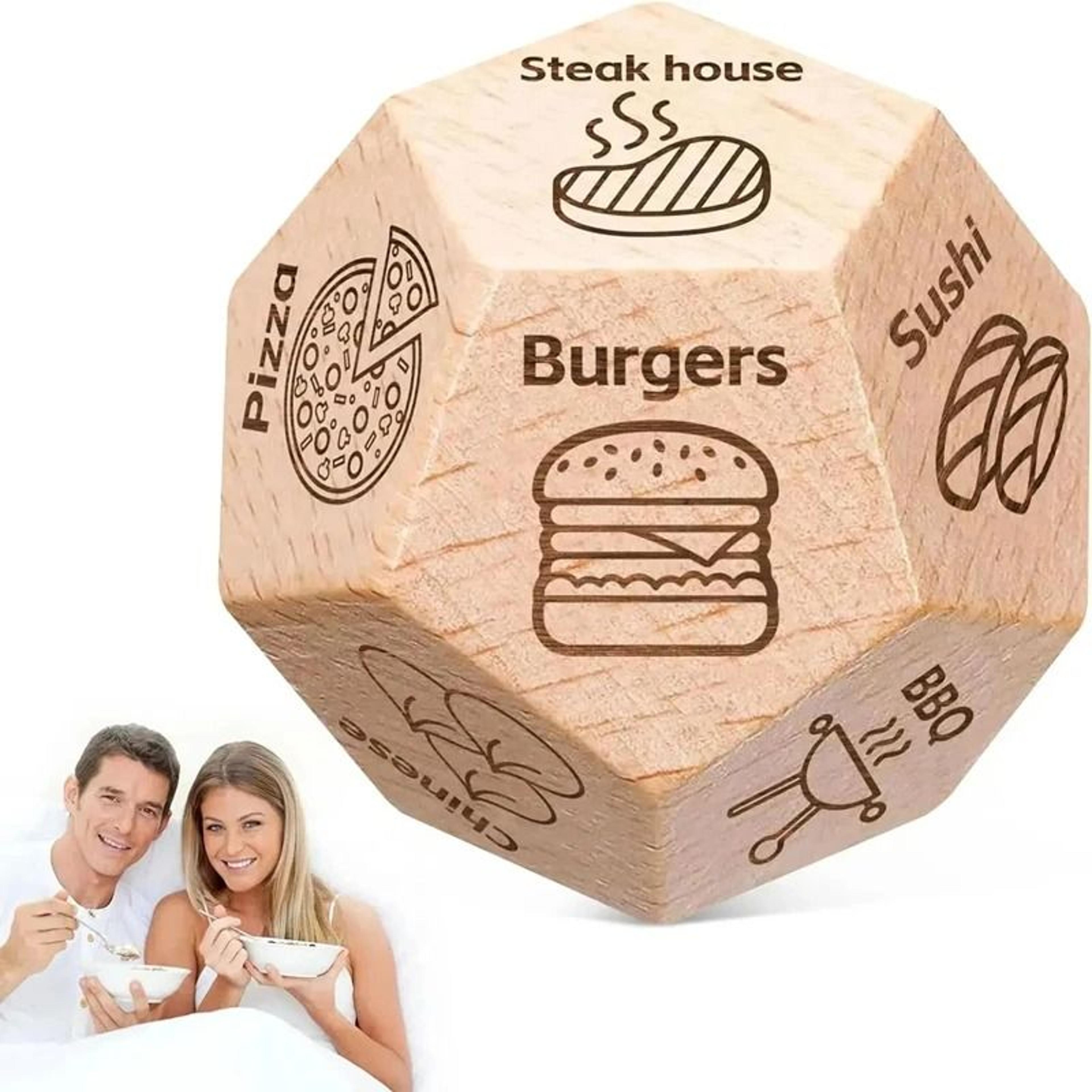 couples food decision dice game funny valentines day birthday gifts for him her husband wife