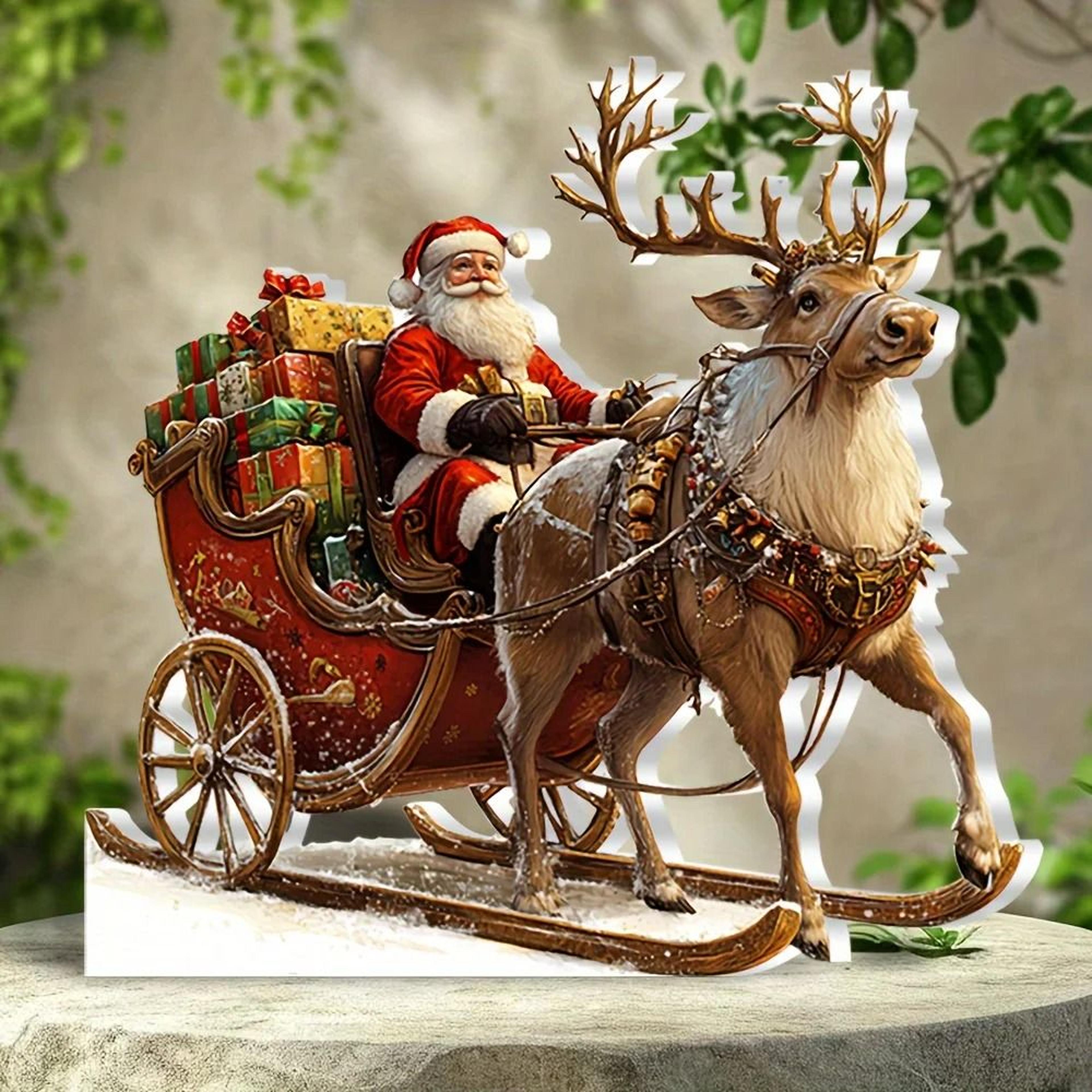 bohemian 2d christmas gift tabletop ornament multi-functional festival desktop decor for bedroom