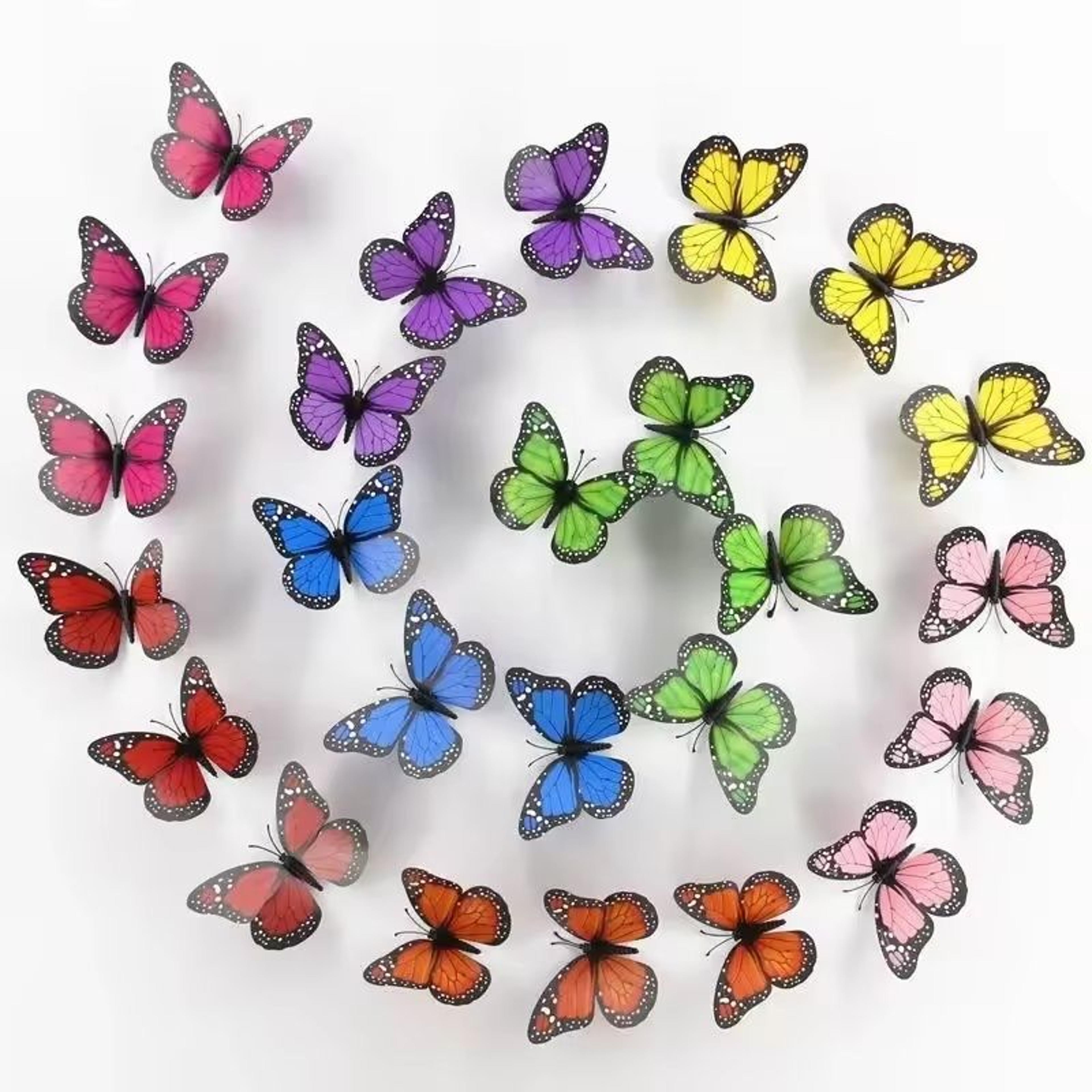 10pcs 4.72 inch monarch butterfly wall stickers 3d artificial craft butterflies