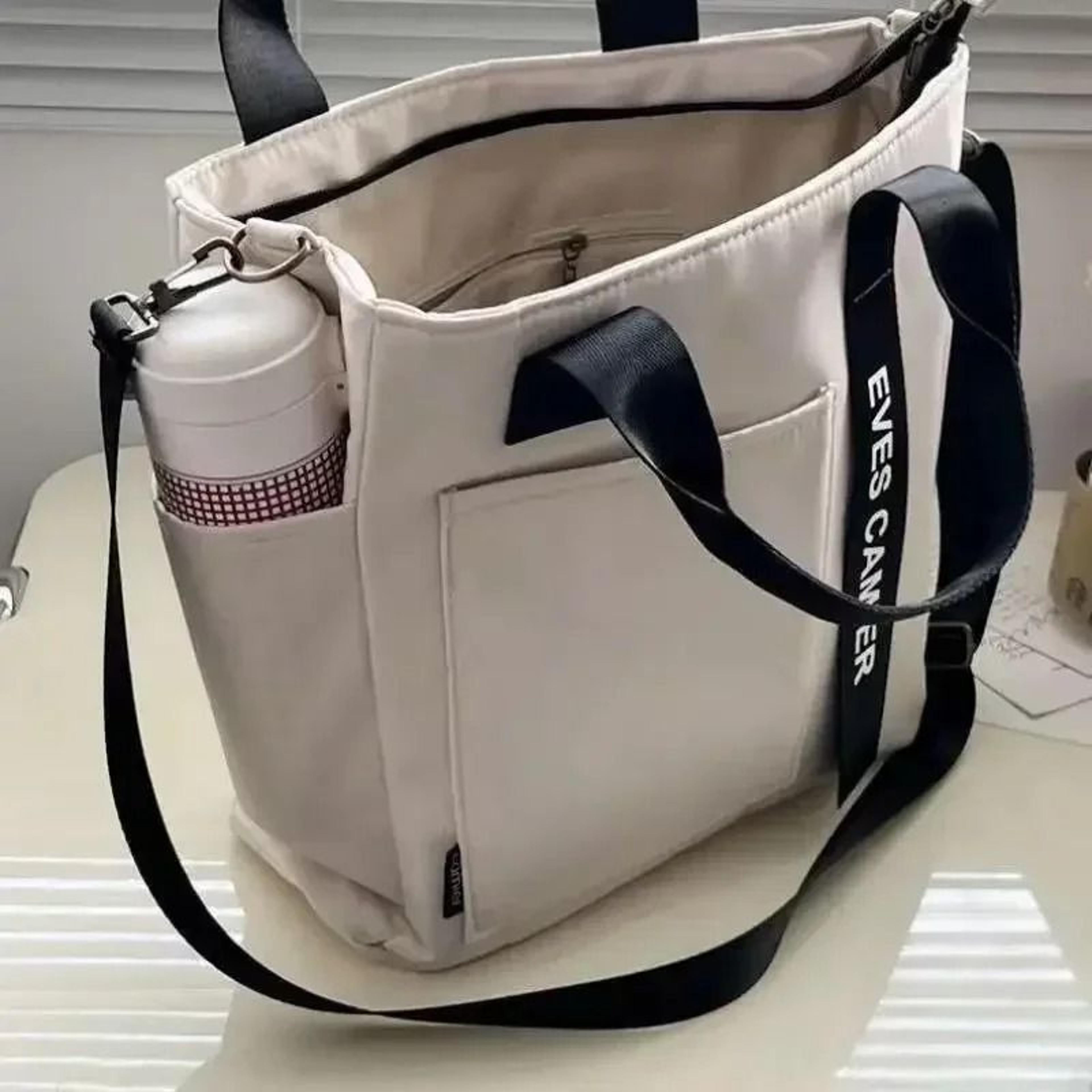 casual large capacity waterproof nylon tote bag simple fashion messenger shoulder handbag
