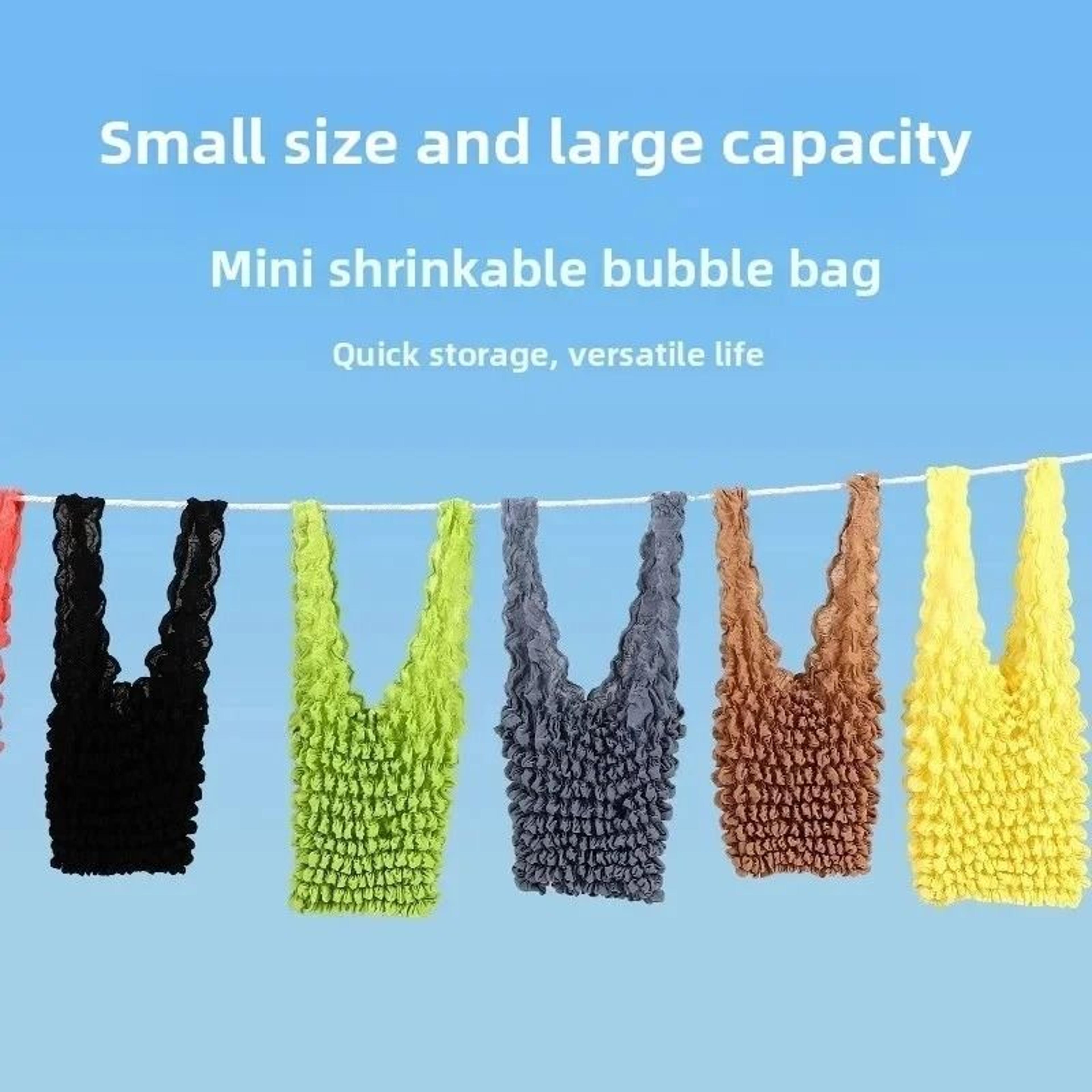 hedgehog bubble crepe textured black shoulder bag chic lightweight tote