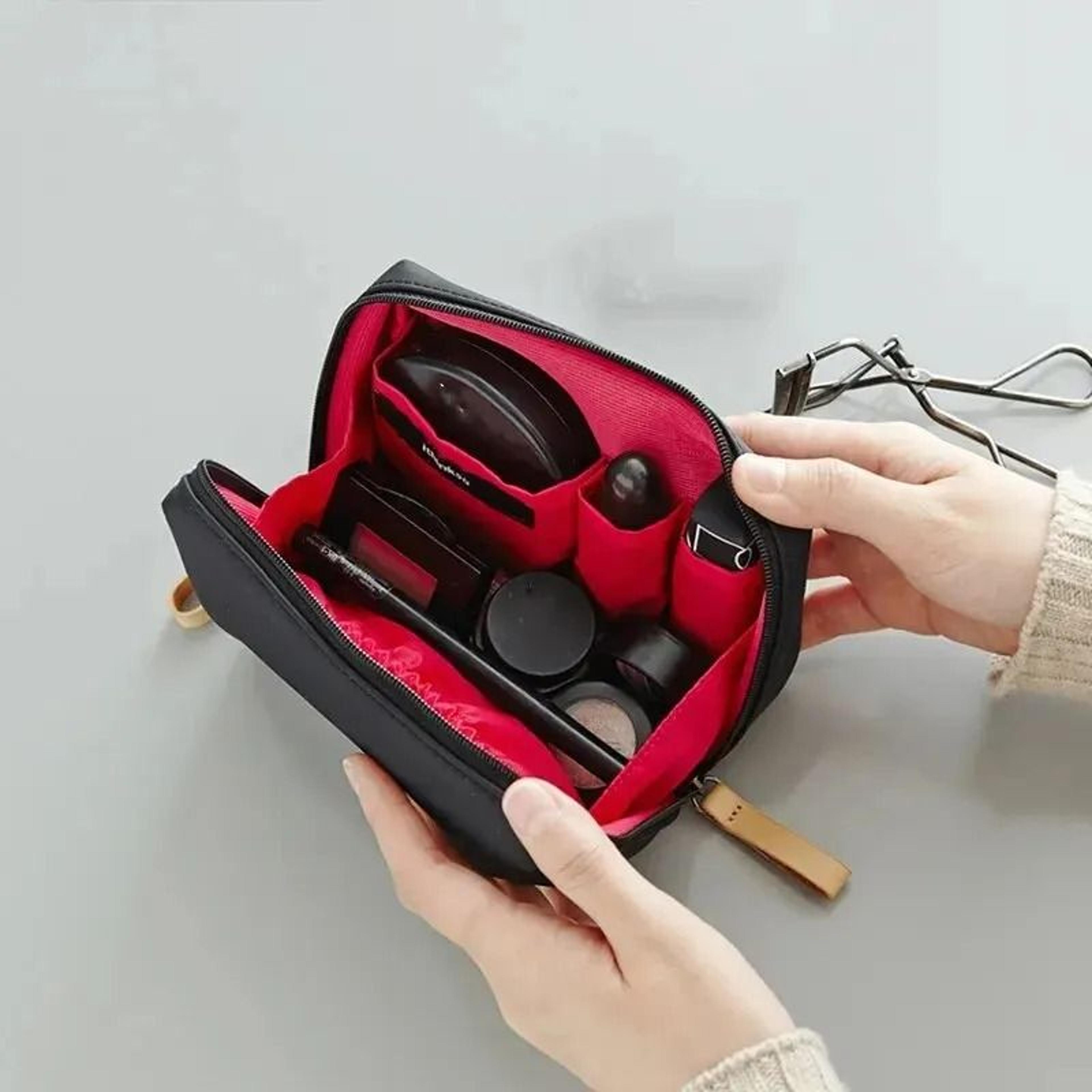 womens waterproof korean style solid color cosmetic & toiletry bag organizer