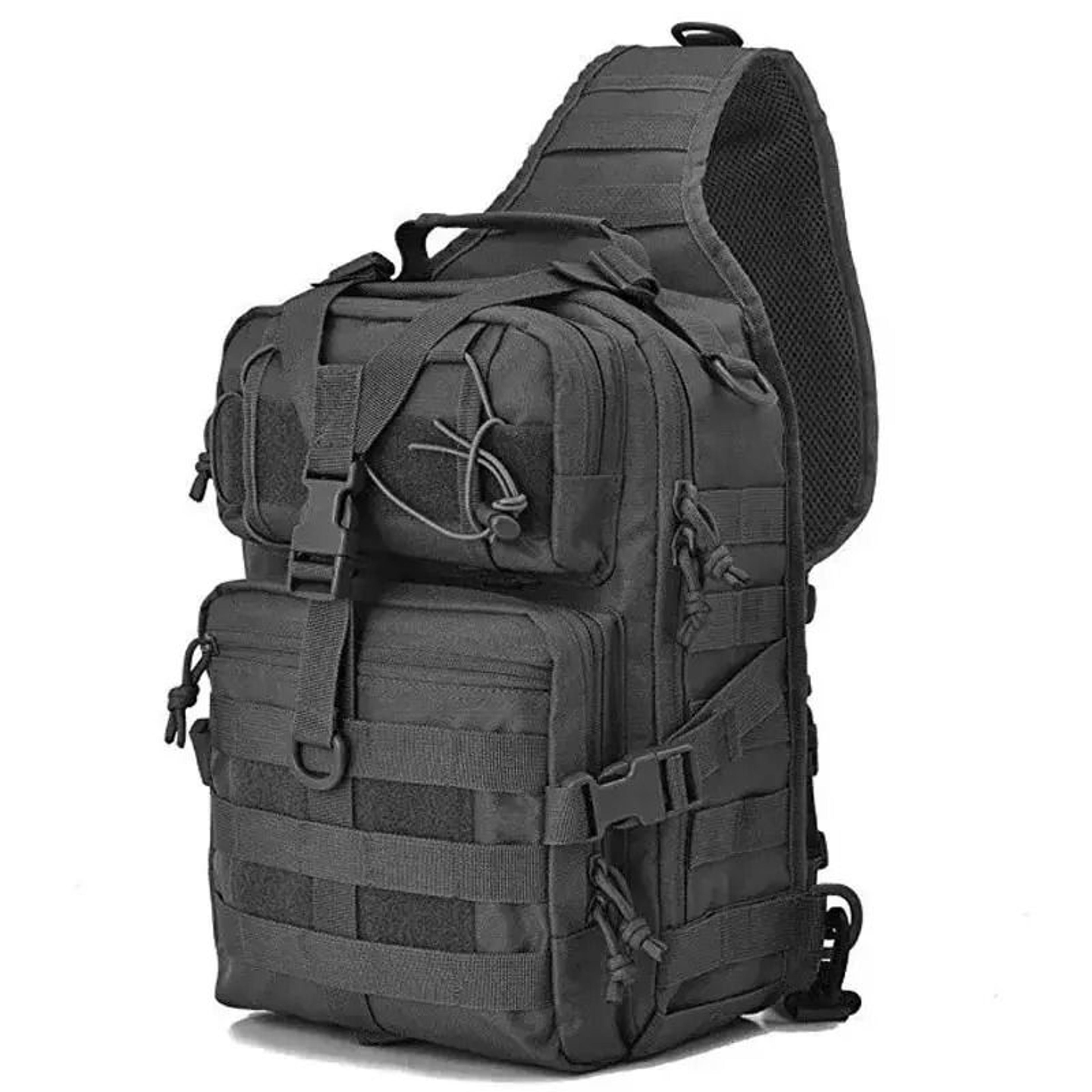 rilibegan tactical waterproof oxford chest bag large capacity crossbody sling