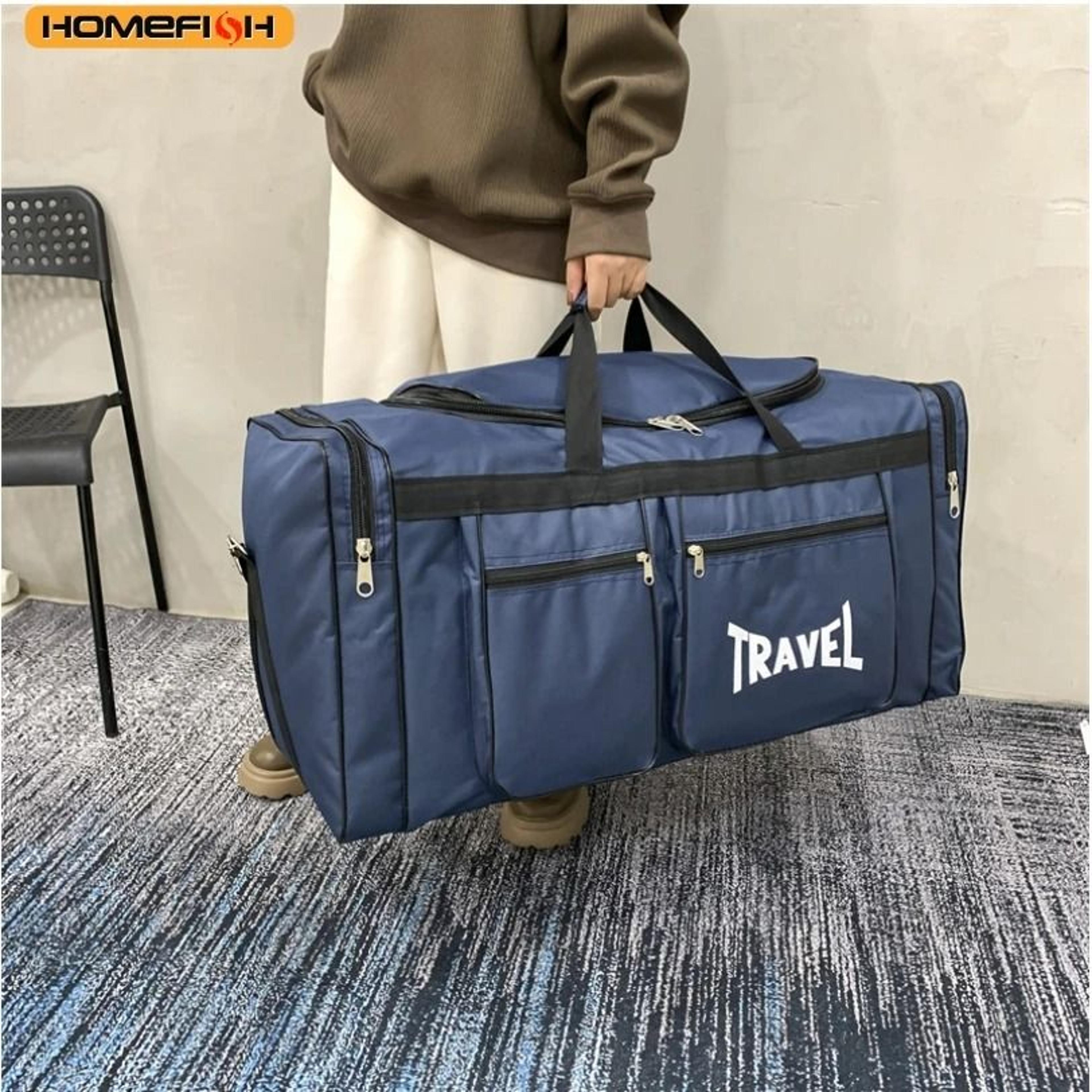 homefish foldable waterproof business travel duffel bag sports gym tote