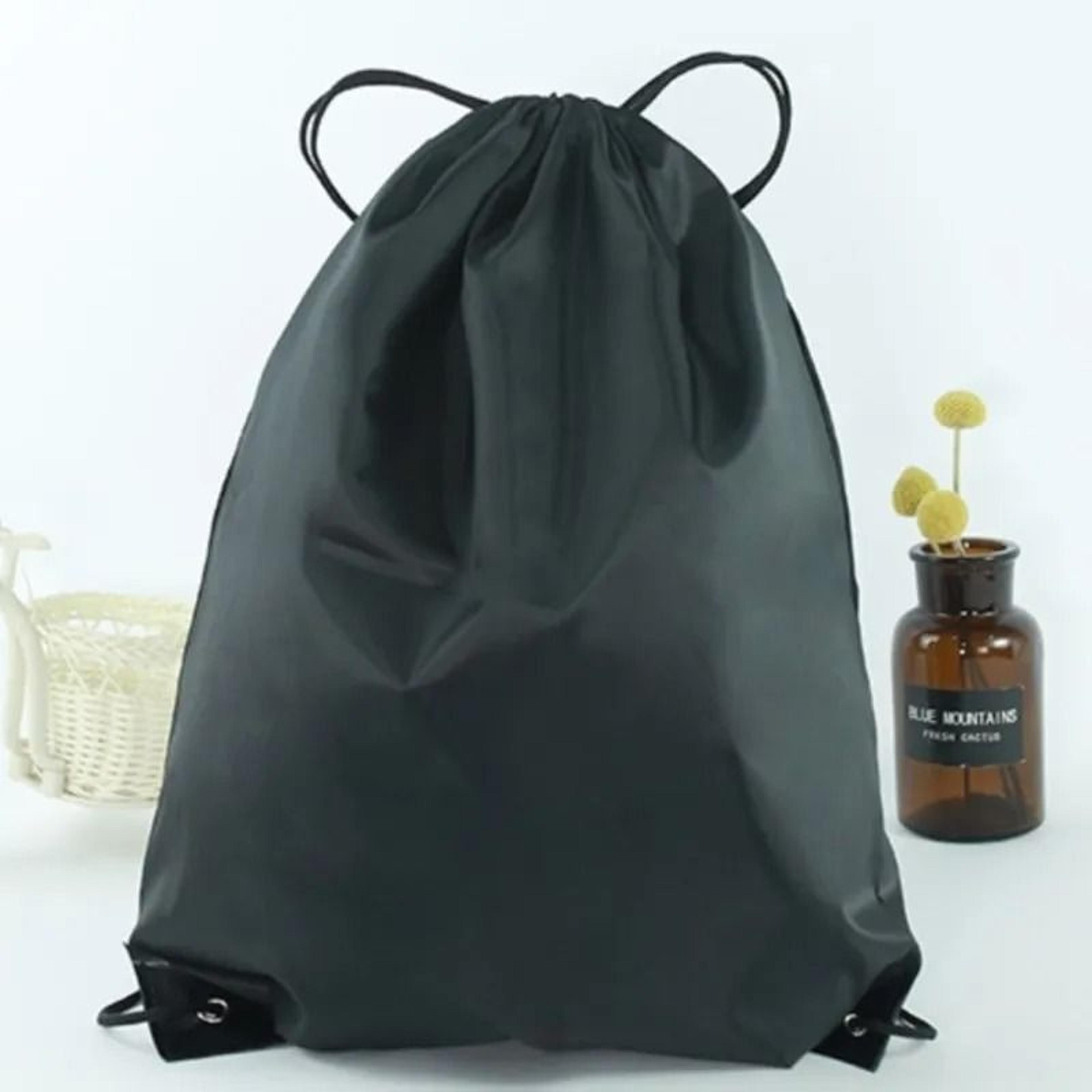waterproof oxford drawstring backpack portable sports gym & shoe storage bag