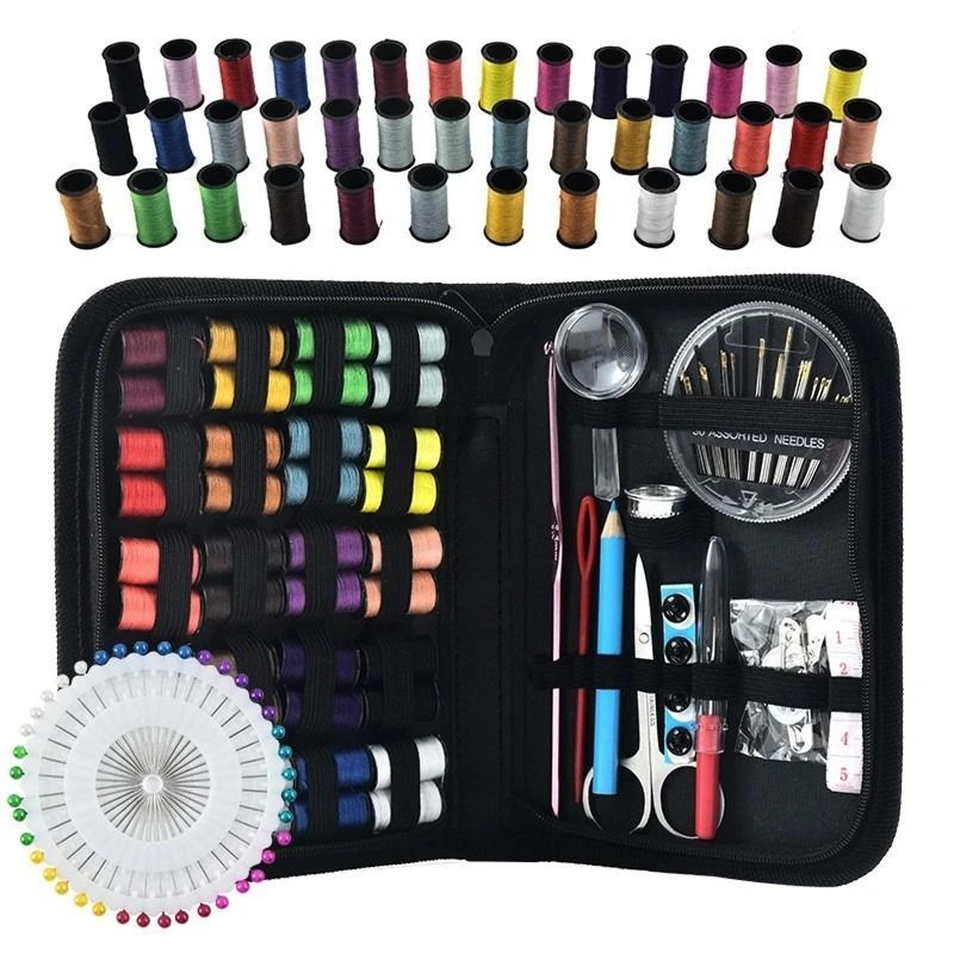 portable household sewing kit box set complete sewing tools organizer case