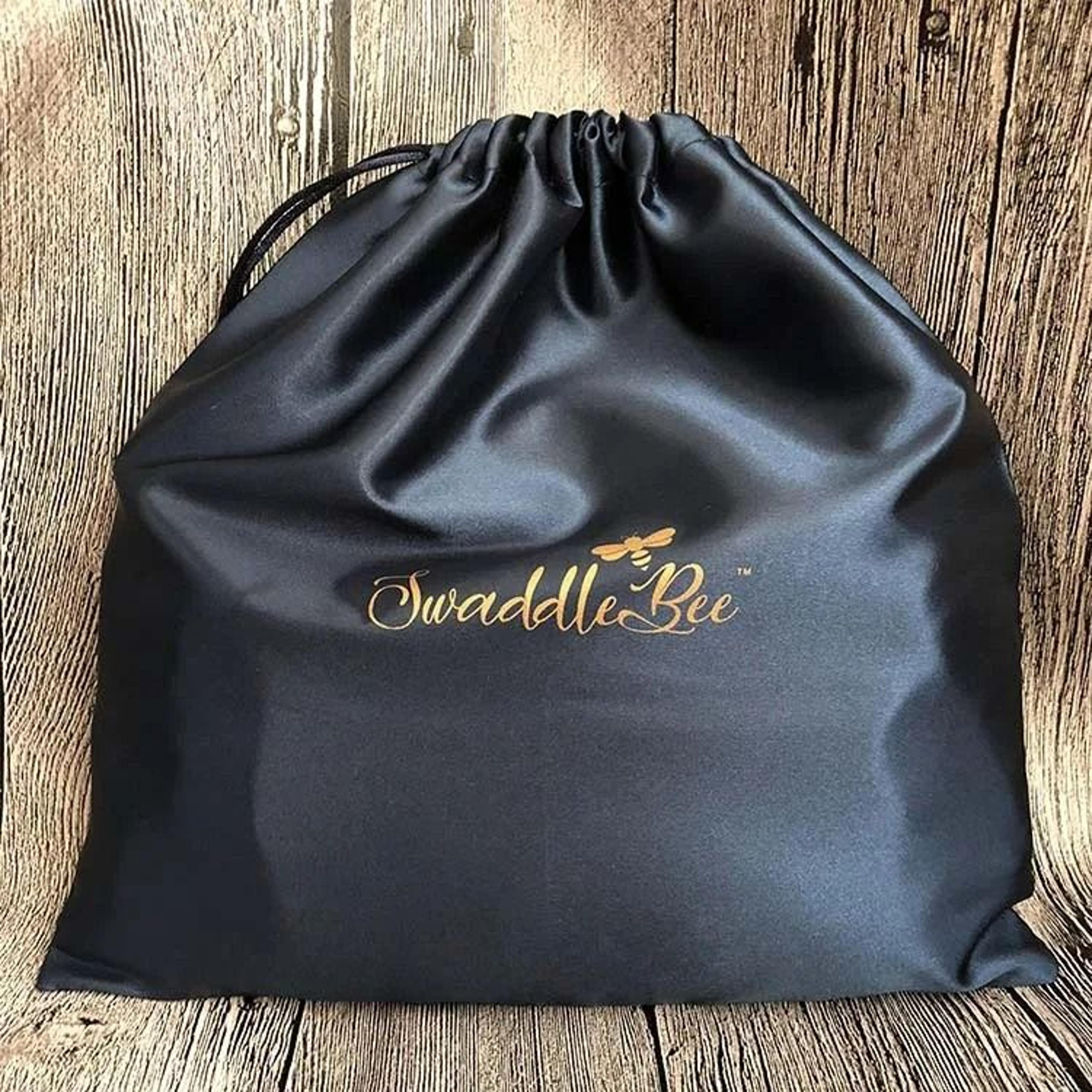 custom logo satin silk drawstring bags packaging pouches for cosmetics wigs shoes & apparel