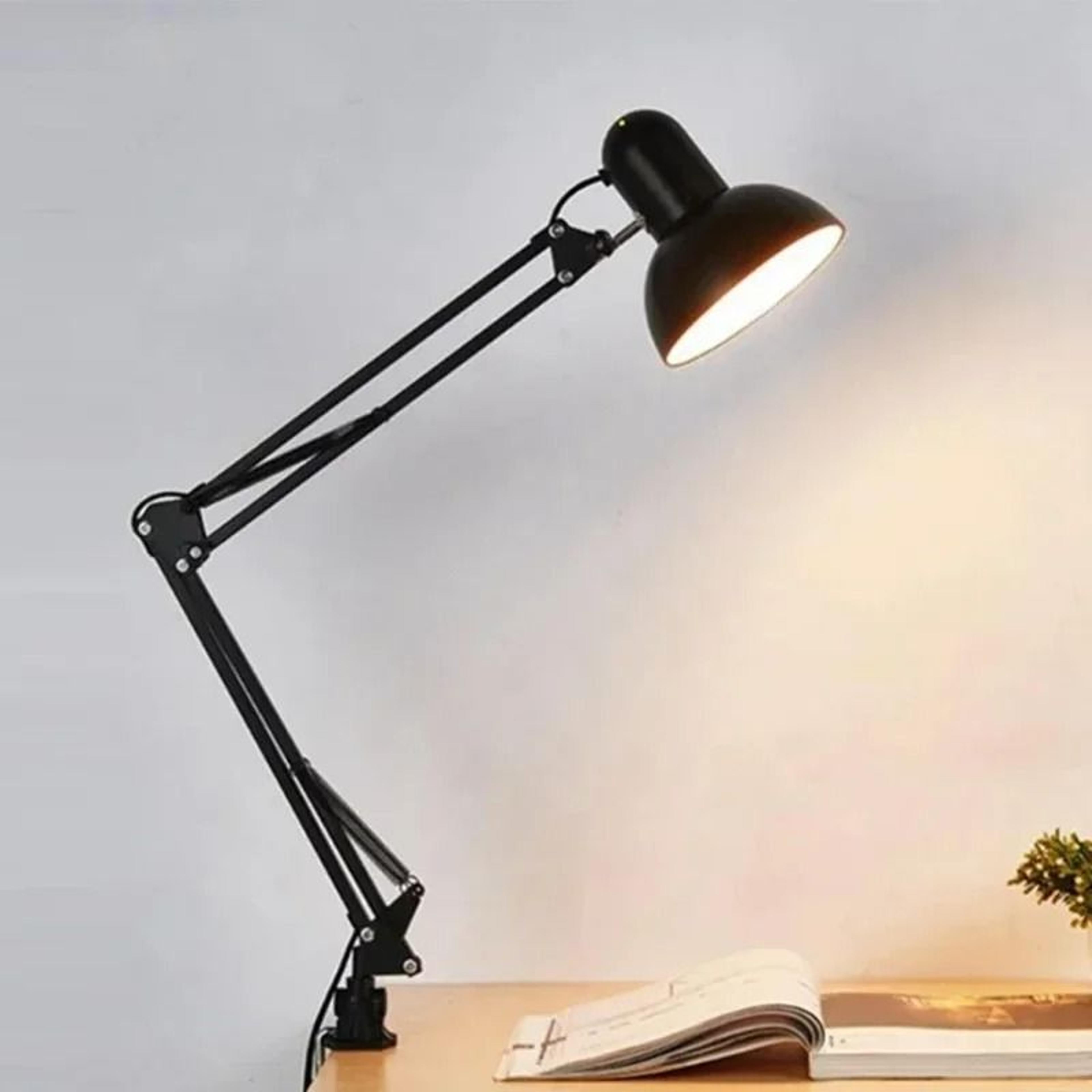 telescopic foldable led desk lamp clip-on eye protection reading light for bedroom & office