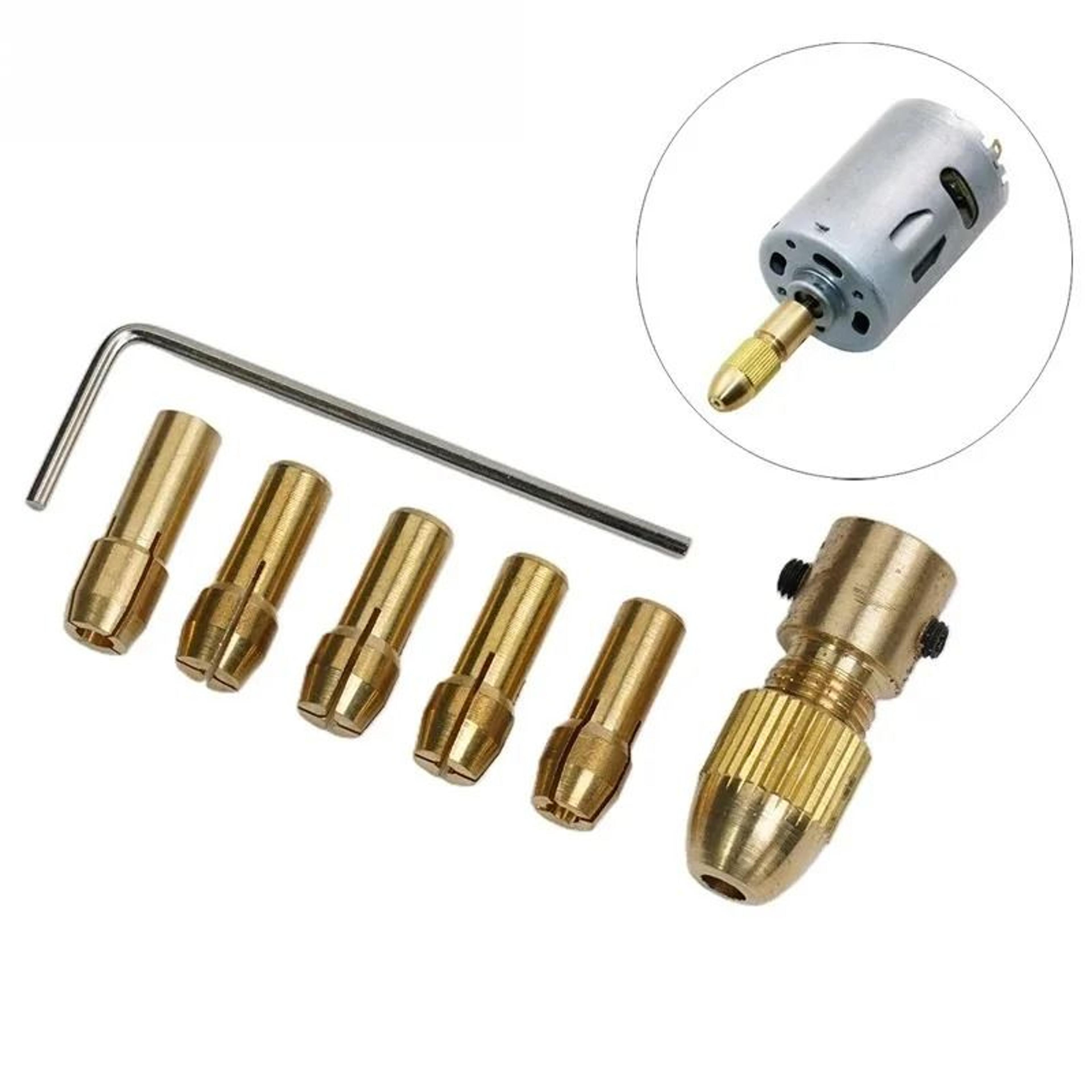 mini brass drill chuck collet set for electric motor shaft micro twist drill bit adapter