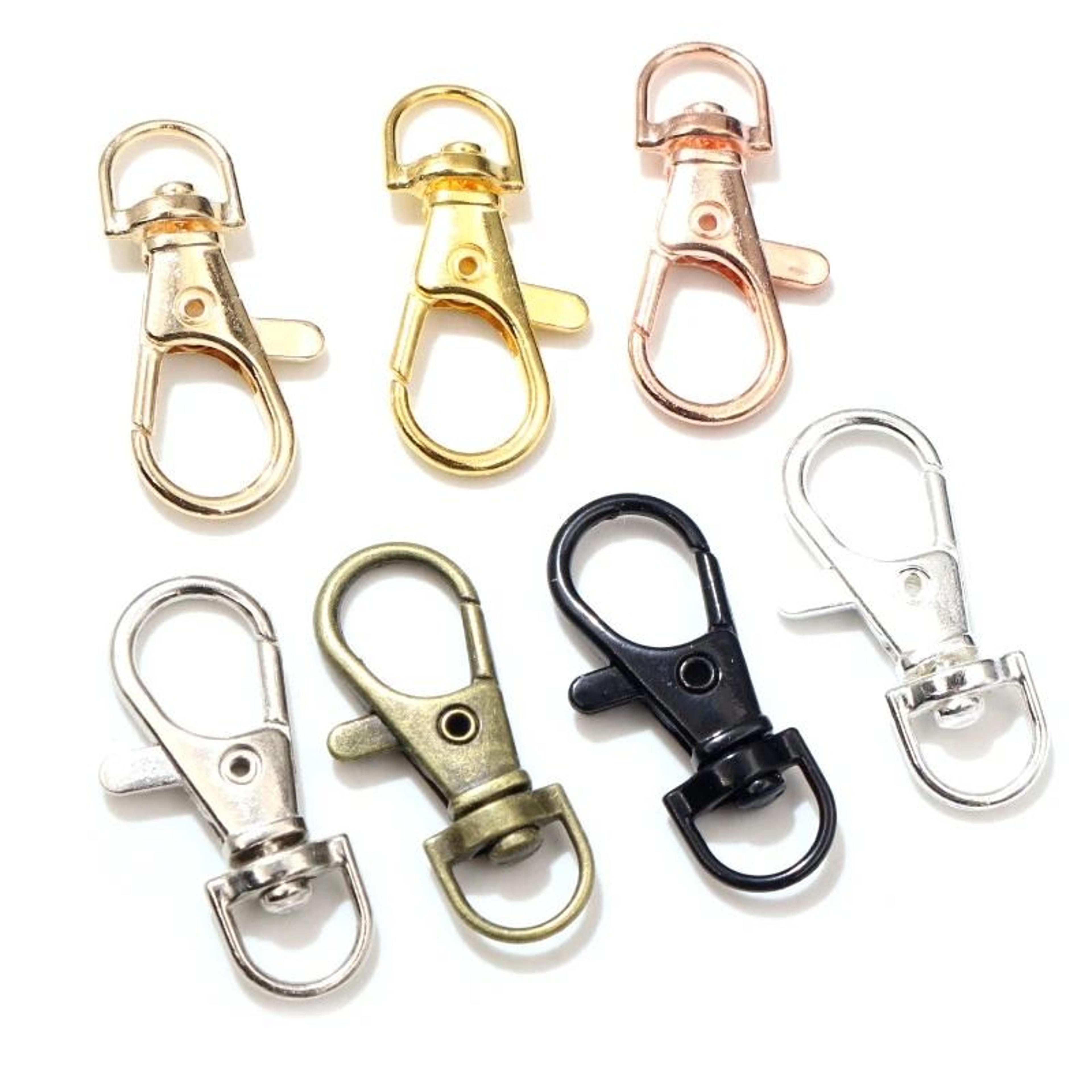 10pcs heavy-duty large lobster clasp hooks 32mm 36mm 38mm keychain & necklace clasp findings