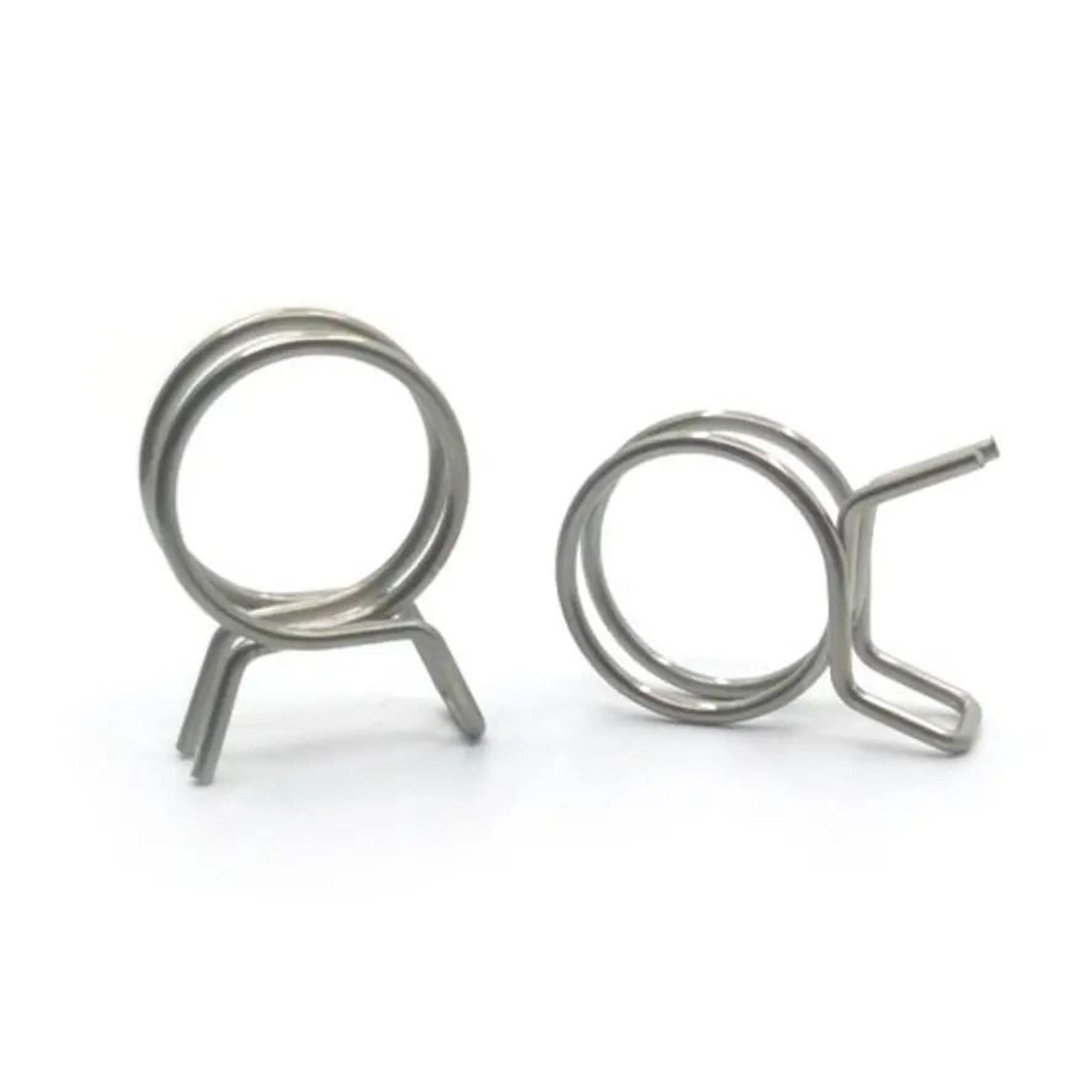 10pcs stainless steel spring hose clamps 5mm-14mm fuel line tube clips pipe sealing fasteners