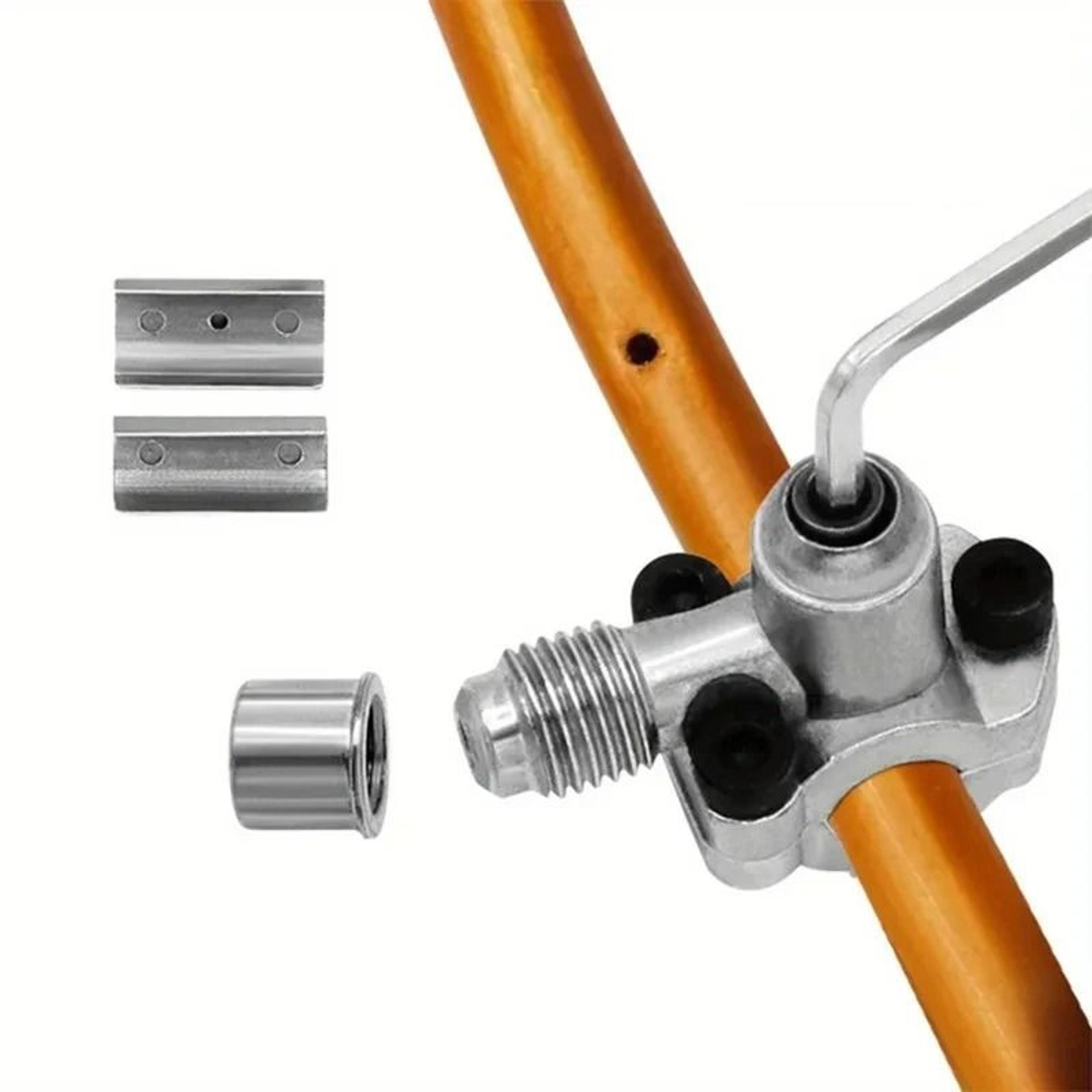 bpv-31 bullet piercing tap valve kit zinc alloy refrigeration line service valve for 1/4" 5/16" 3/8" copper tubing