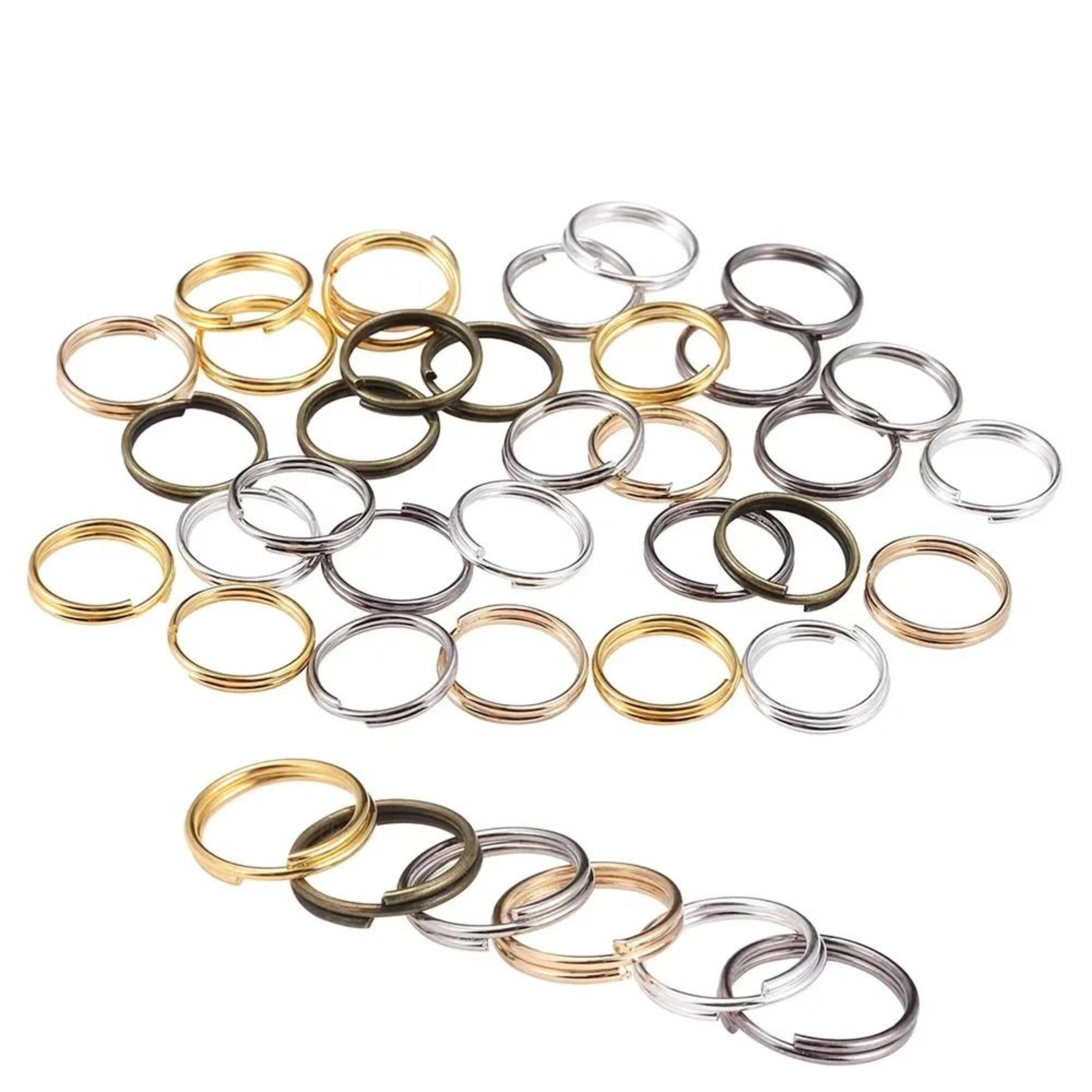 double loop split jump rings connectors for diy jewelry making (4-20mm)