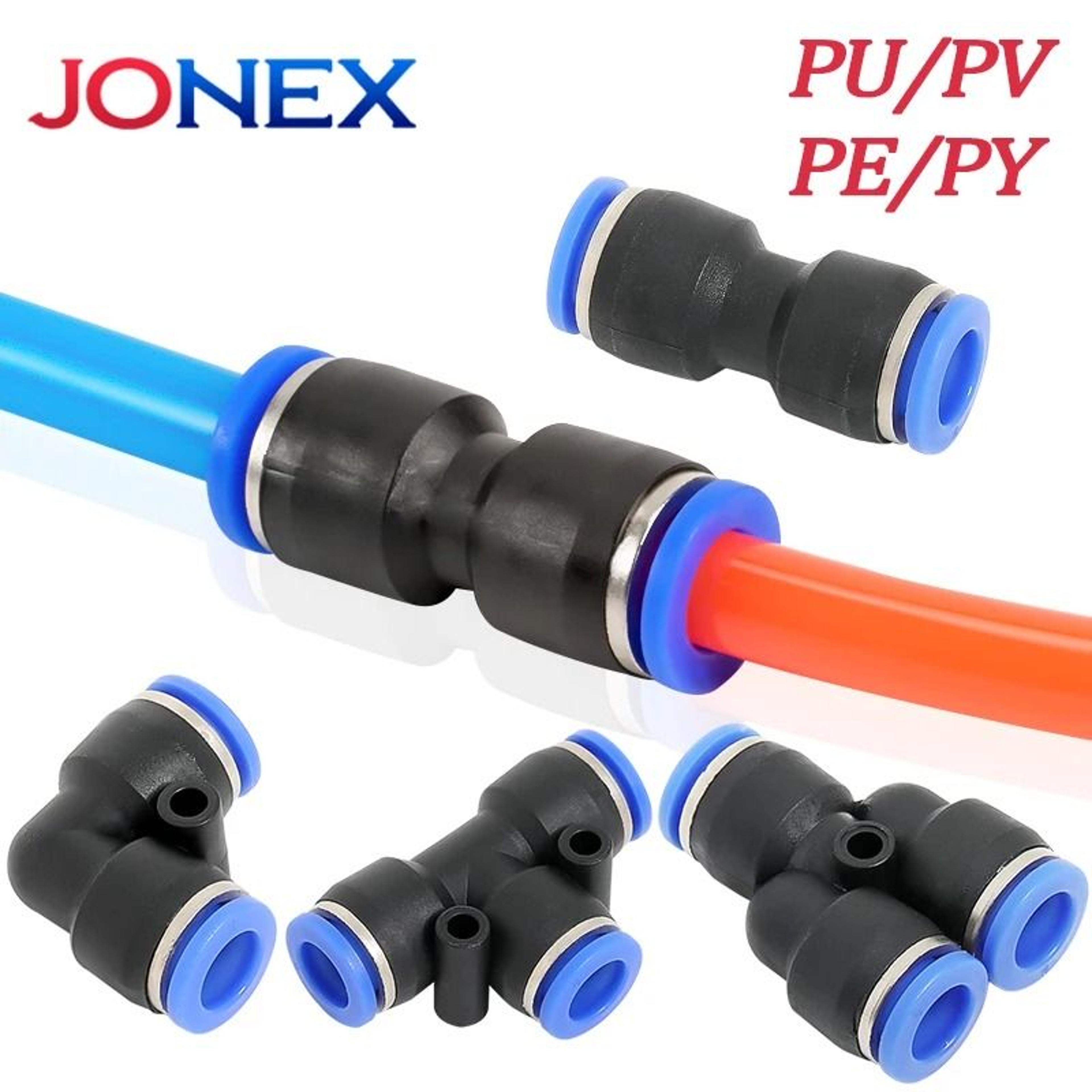5pcs pneumatic quick release fittings pu pv pe py hose connectors (4-10mm)