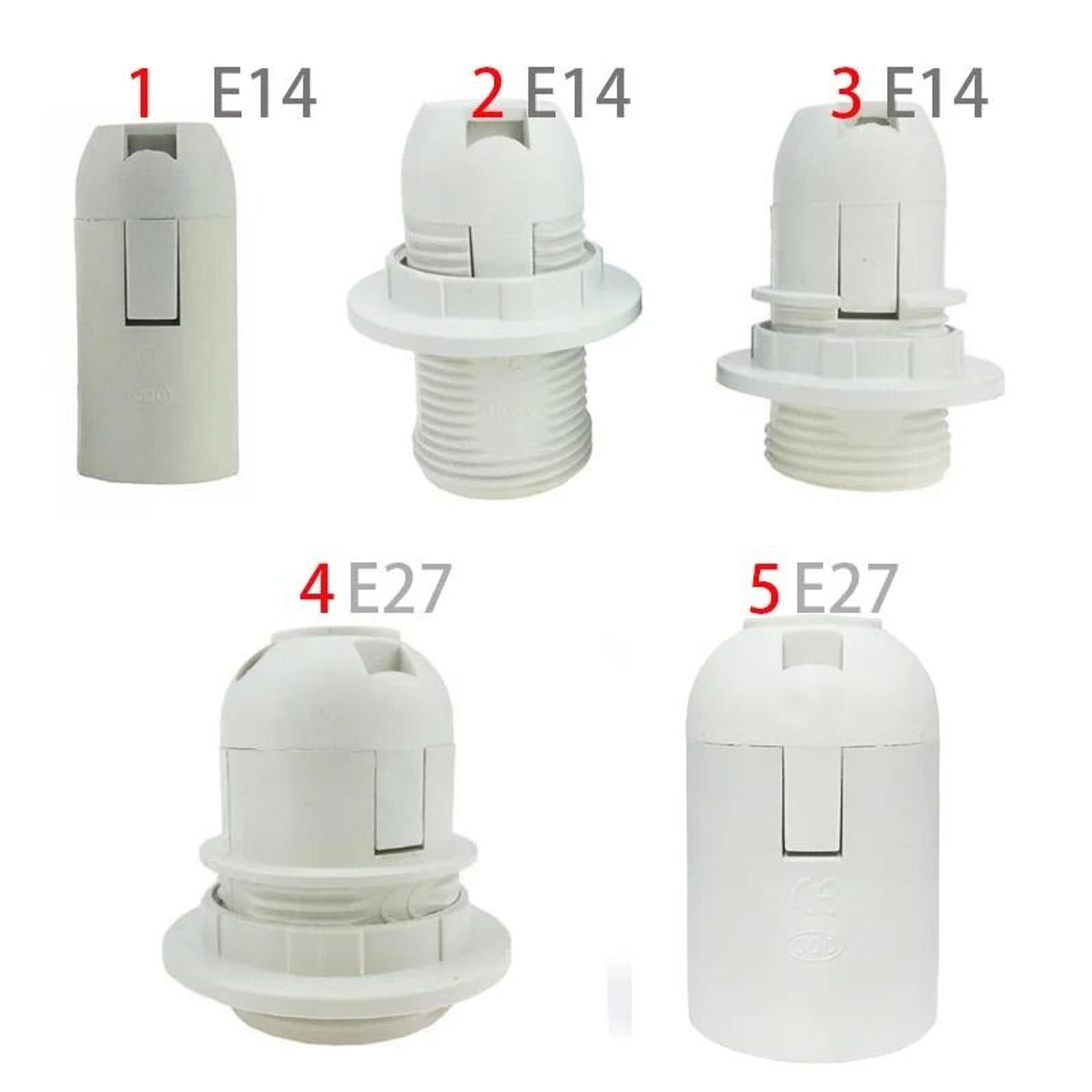 e14 e27 screw led light bulb base lamp socket adapter converter (110v-220v)