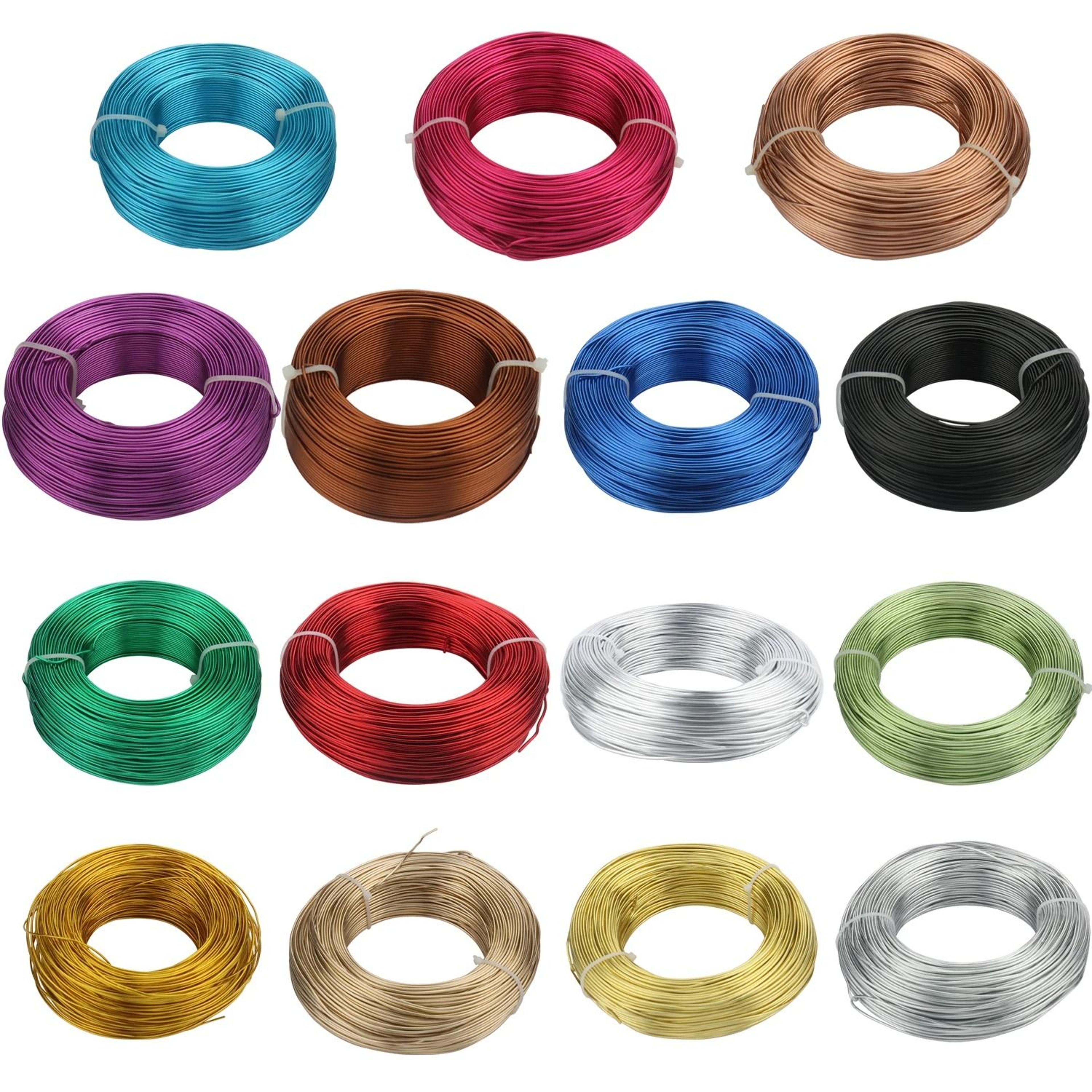 bendable gold aluminum craft wire for diy jewelry making & floral (1mm-3mm)