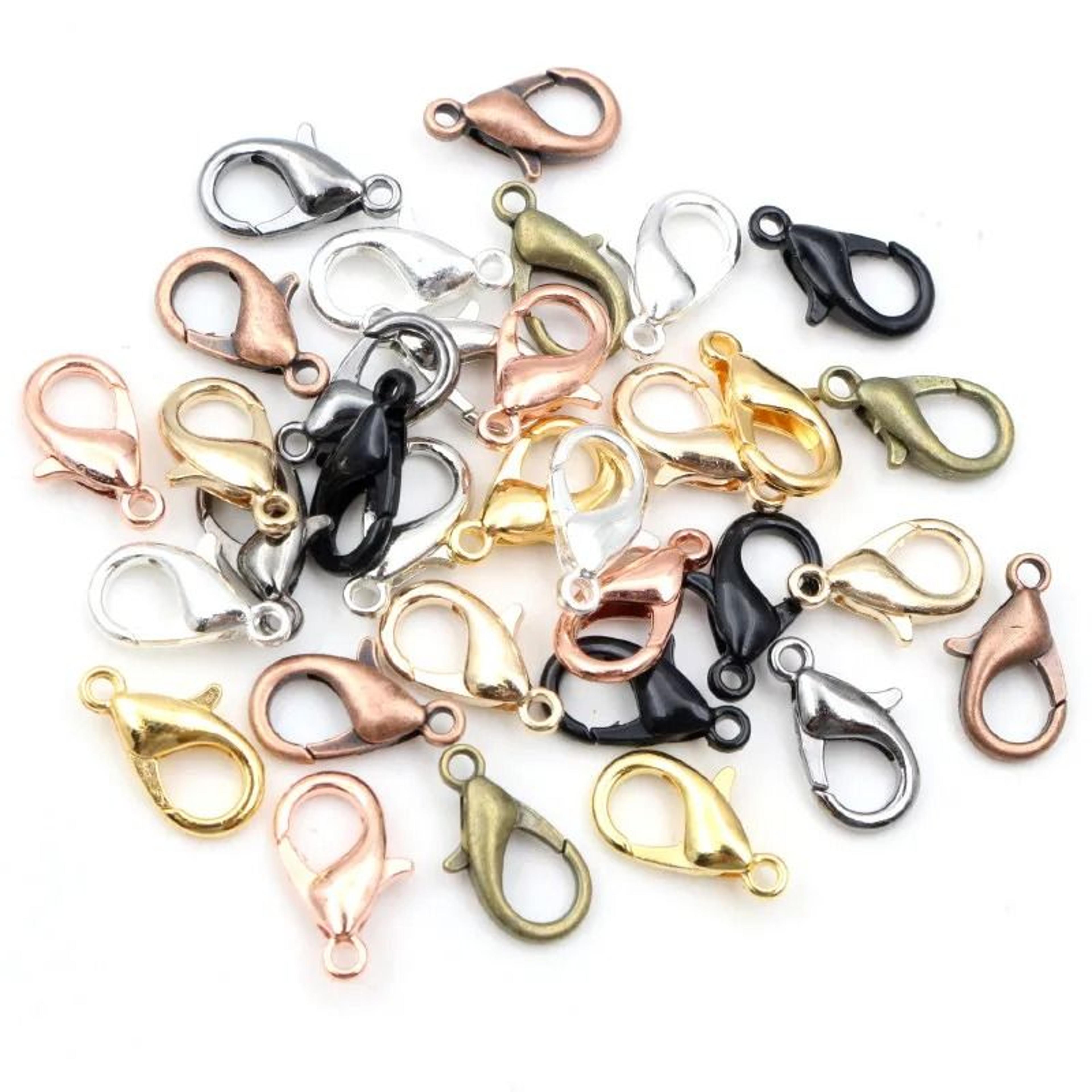 50pcs plated alloy lobster clasp hooks for diy necklace bracelet jewelry making