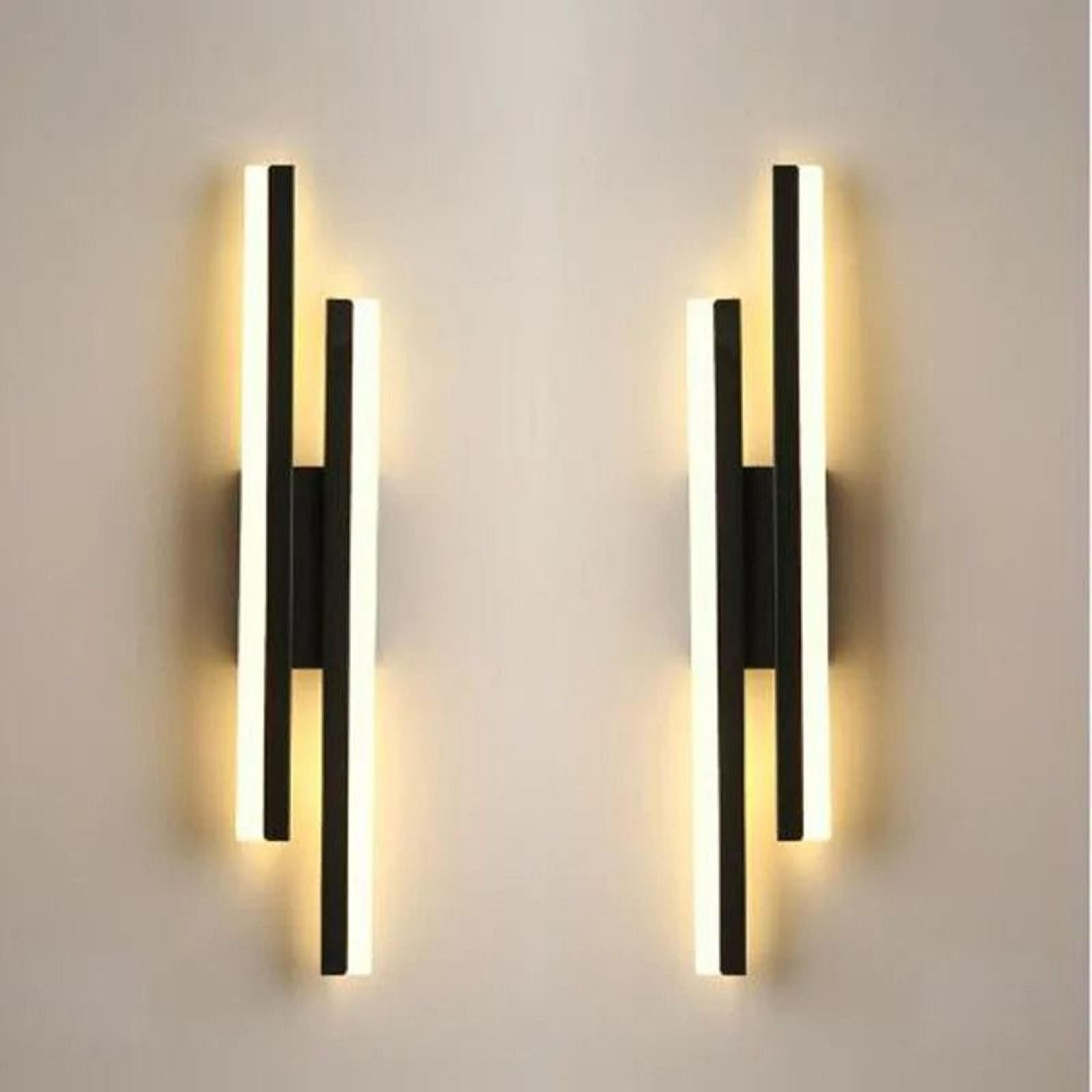 modern copper pipe led wall sconce light acrylic shade fixture for bedroom