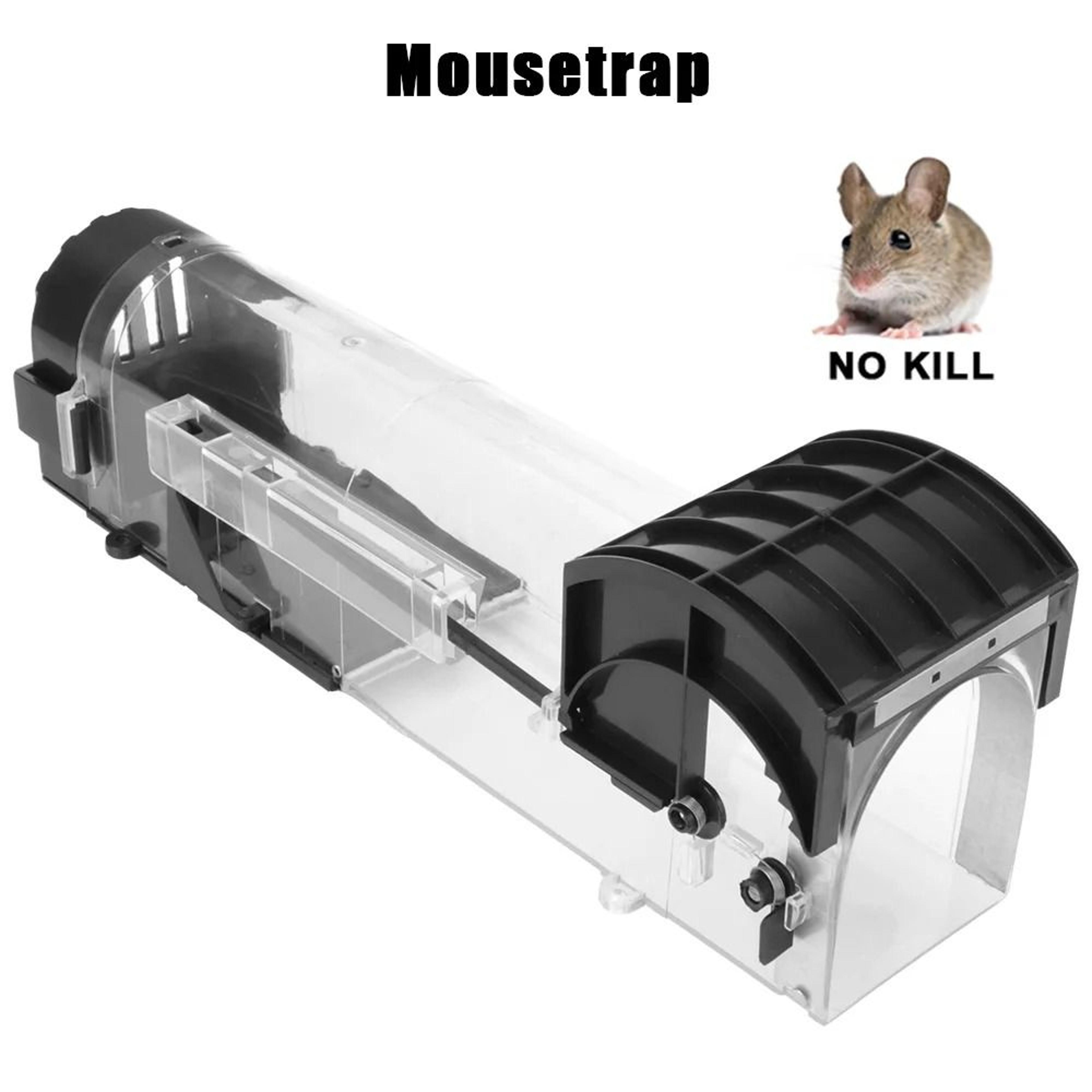 reusable smart self-locking mouse trap safe plastic humane rodent catcher