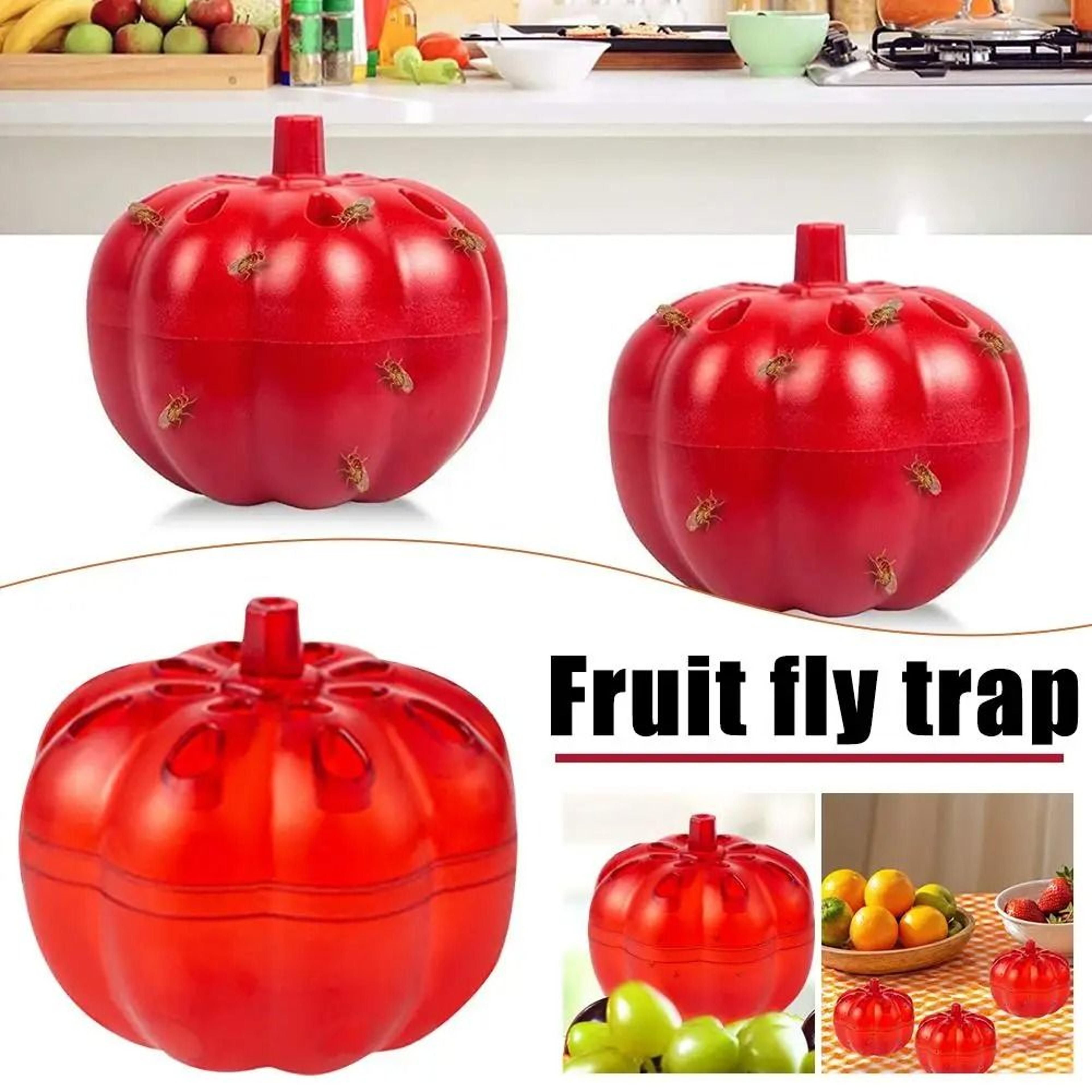 2pcs pumpkin fruit fly trap non-toxic gnat catcher kitchen pest control