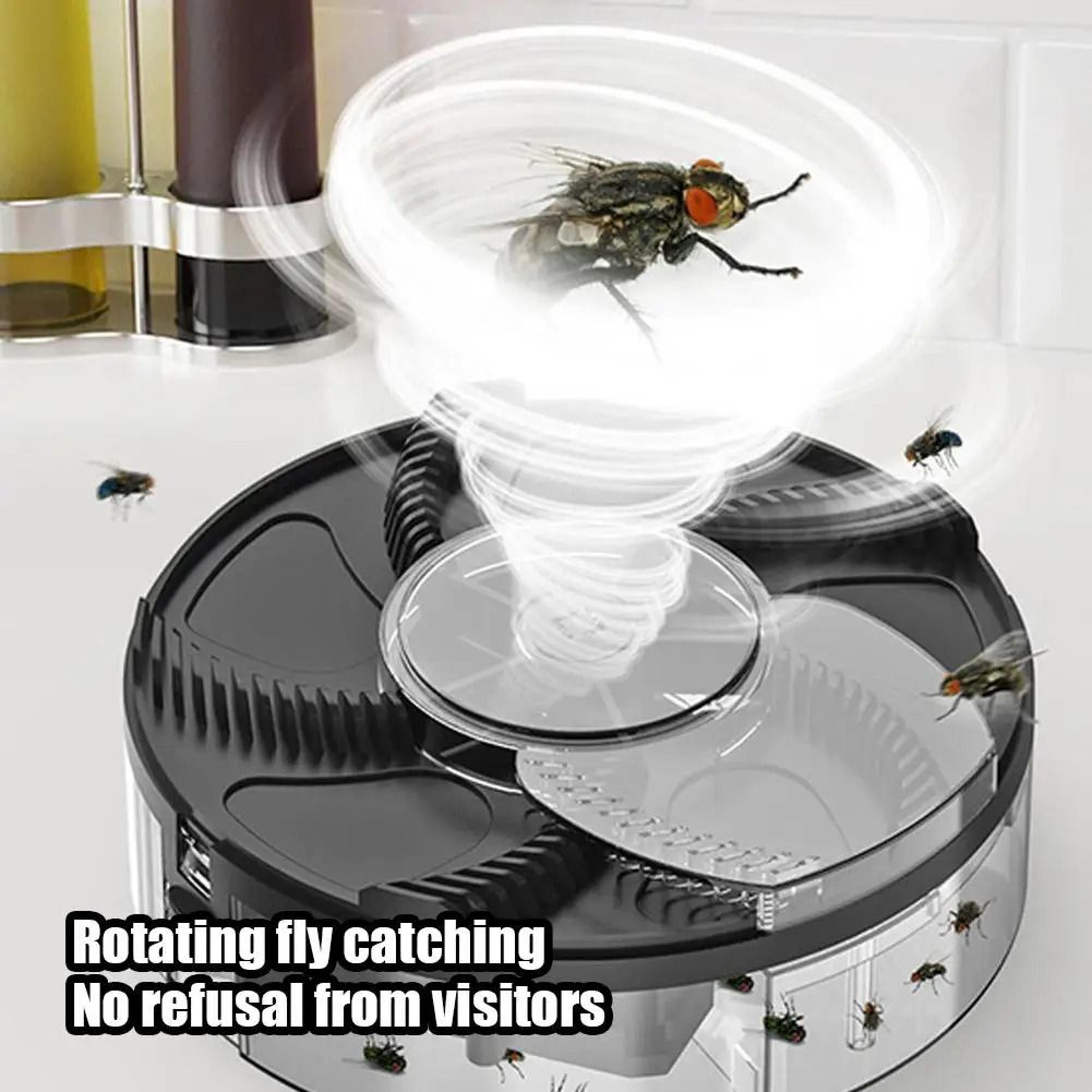 rechargeable automatic electric fly trap quiet indoor flying pest catcher
