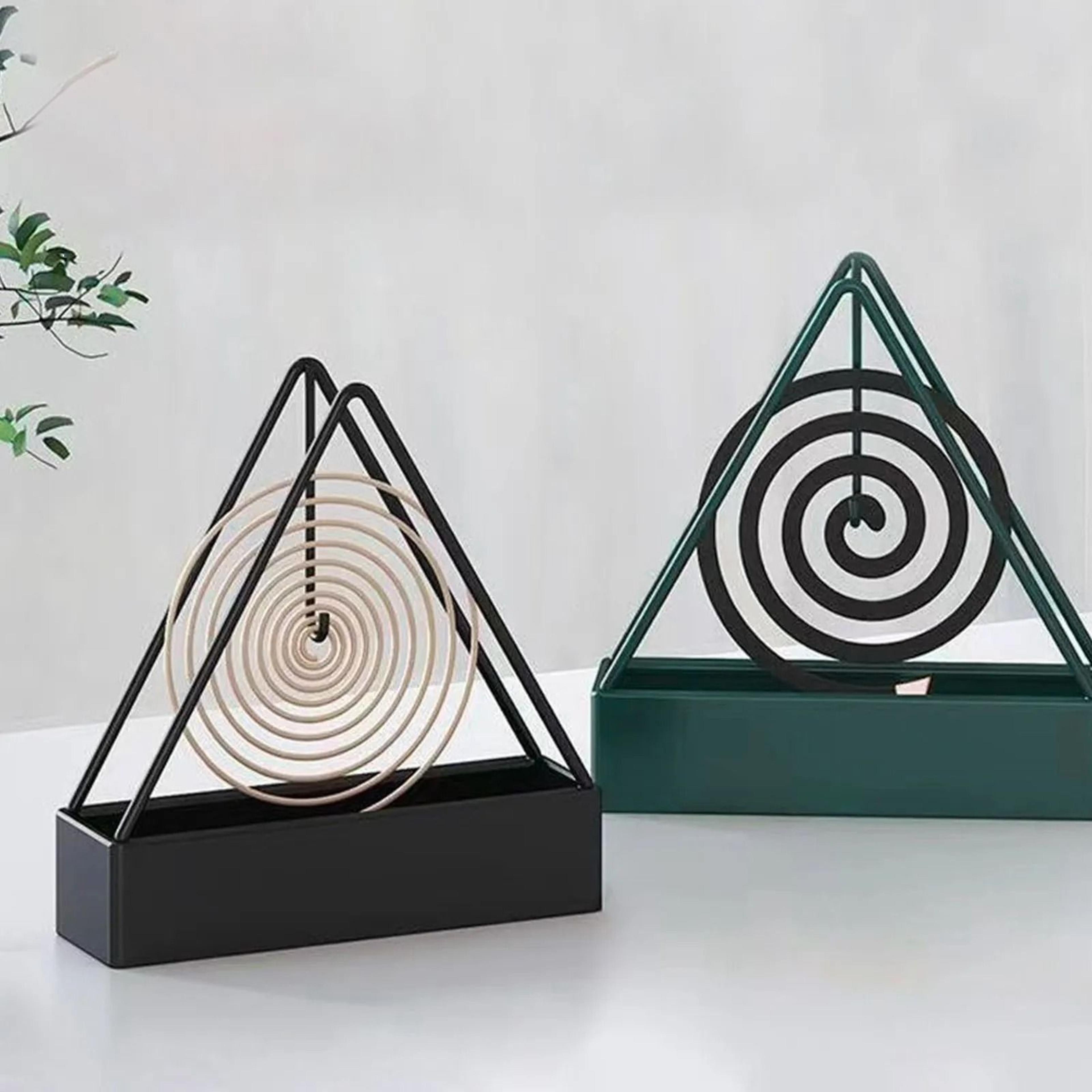triangular iron mosquito coil holder anti-scald incense burner tray rack