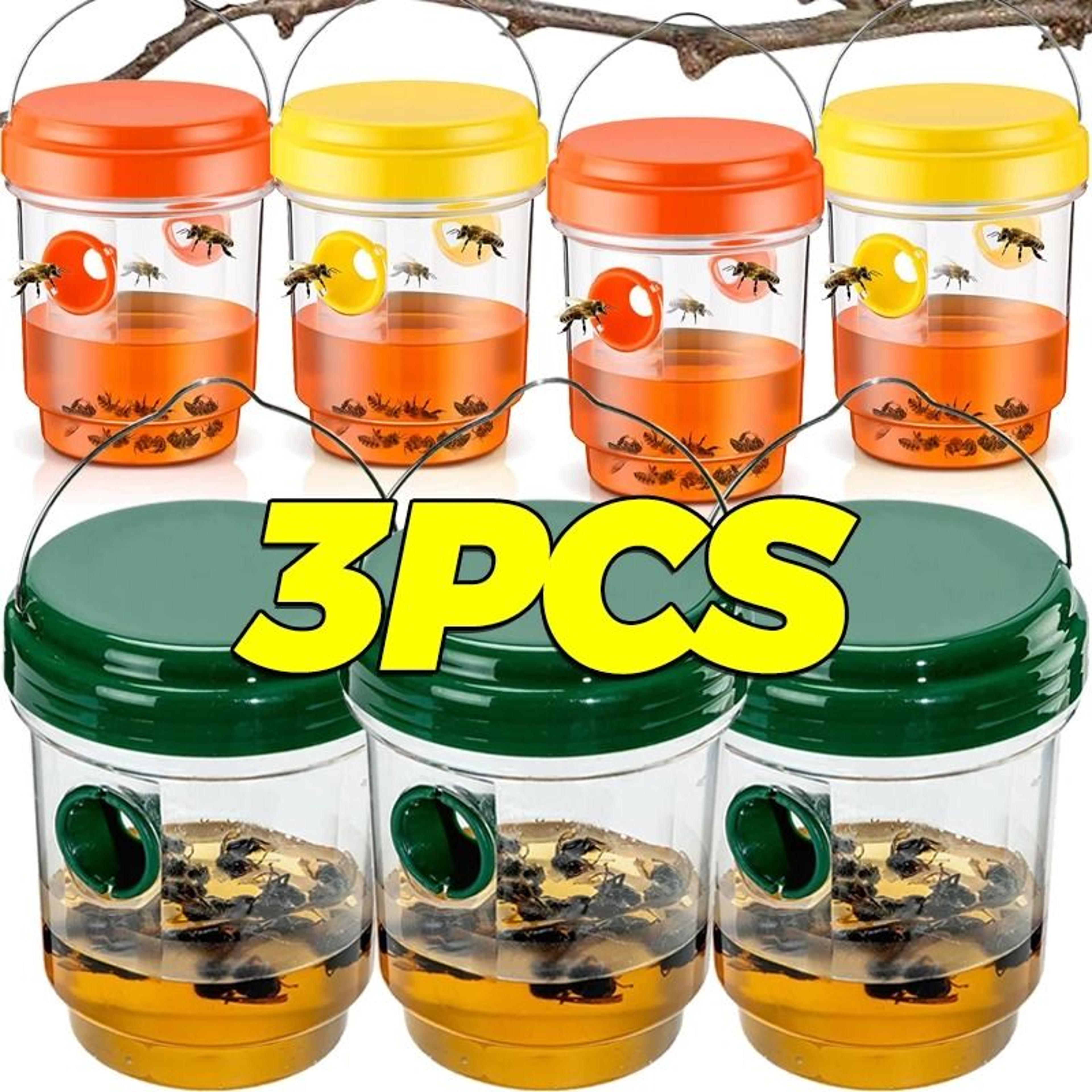large wasp trap outdoor hanging non-toxic reusable bee hornet catcher
