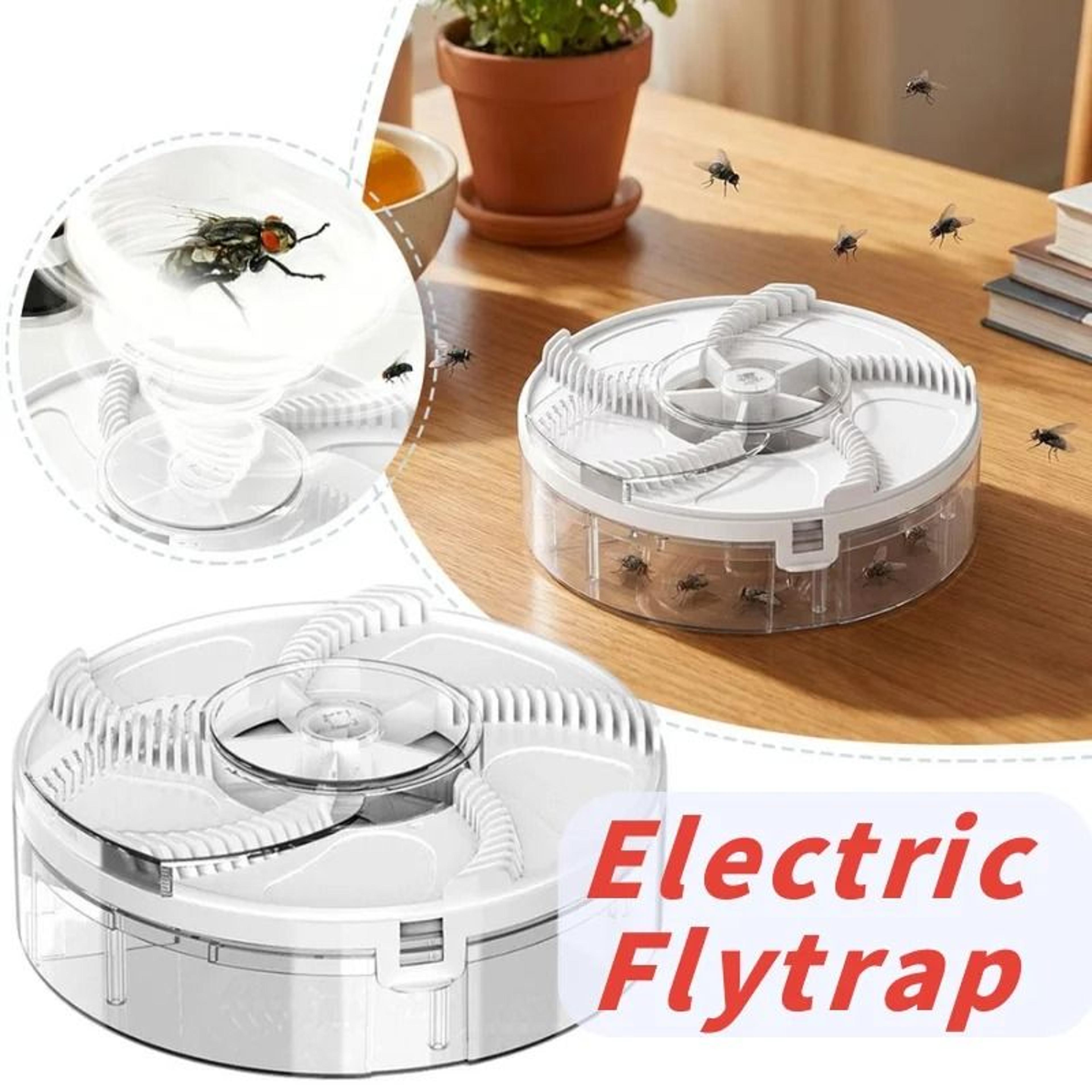 quiet automatic rotating electric fly trap usb rechargeable pest catcher