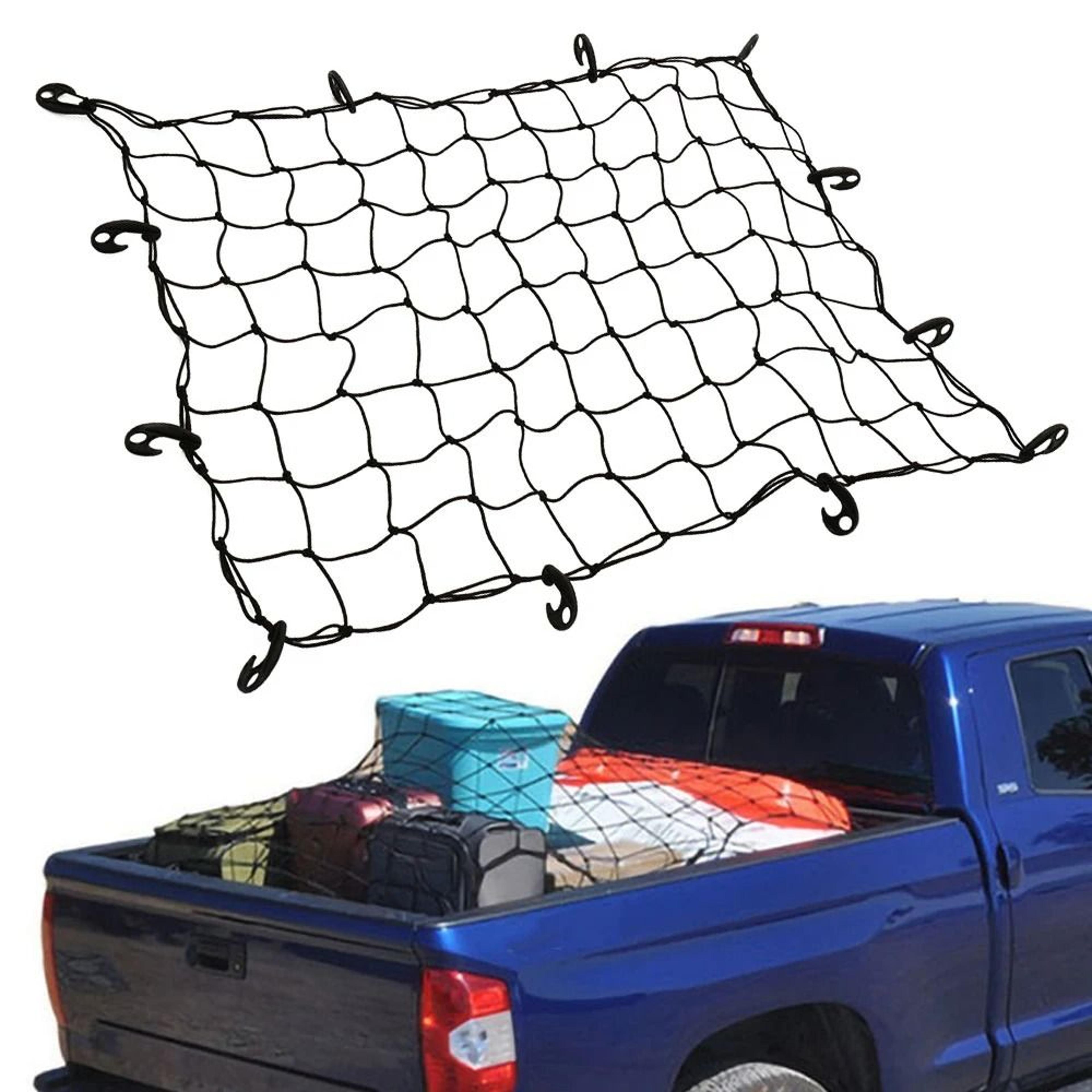 car truck cargo net universal heavy duty elastic roof luggage mesh organizer