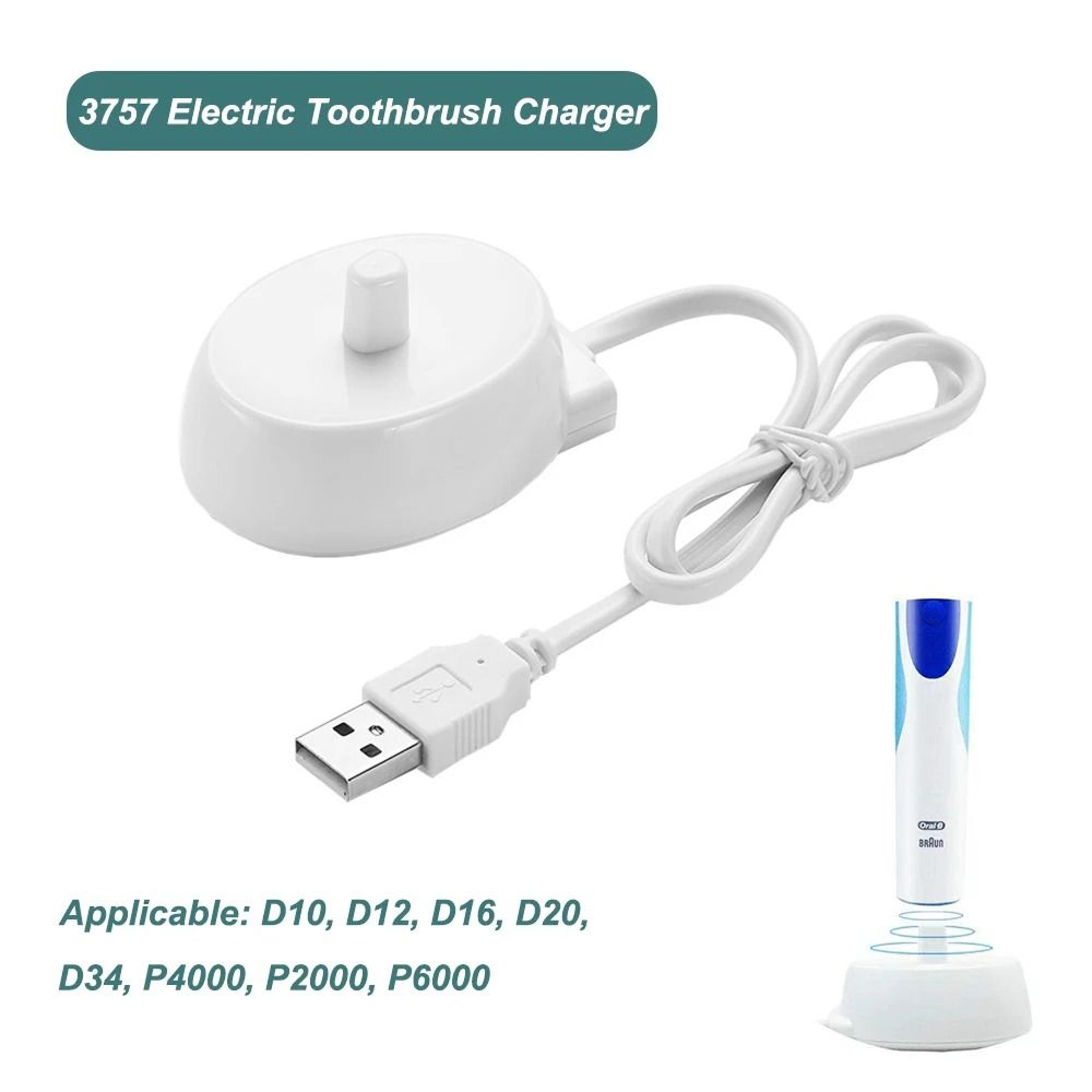 usb travel charger base dock compatible braun oral b 3757 d12 d16 d20 cradle