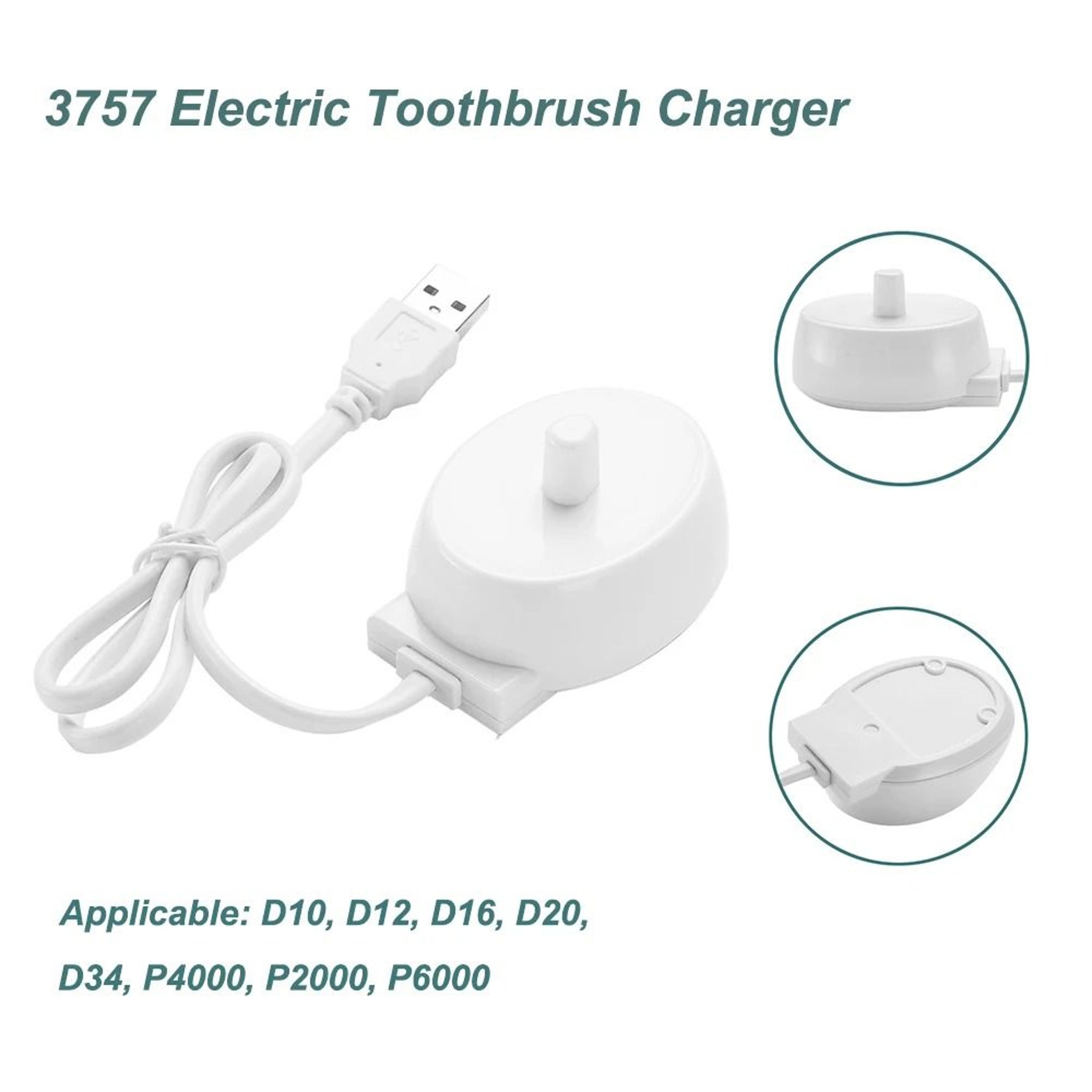 usb charger base compatible braun oral b electric toothbrush 3757 d12 d20
