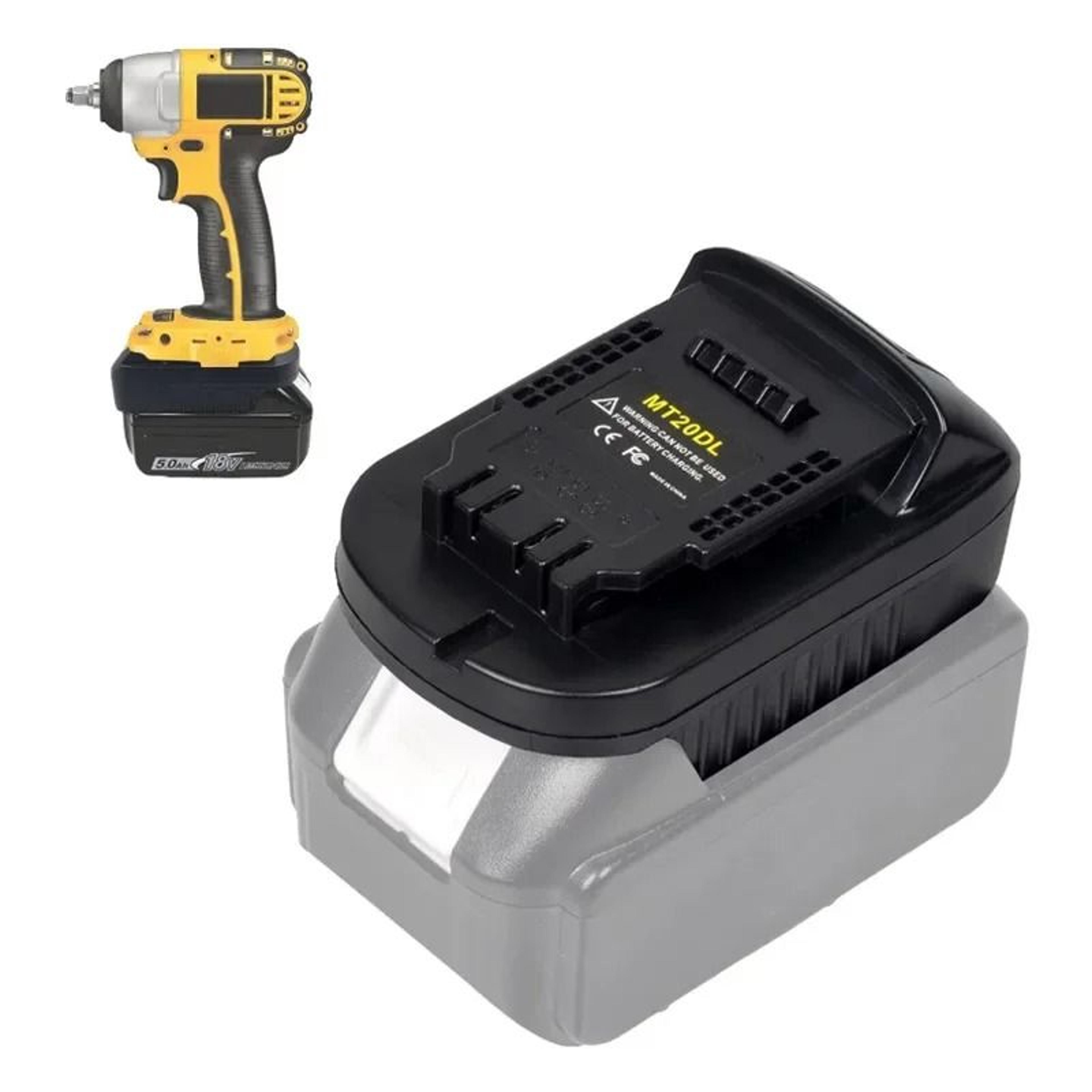 mt20dl battery adapter fit makita 18v li-ion to dewalt 18v 20v cordless tool