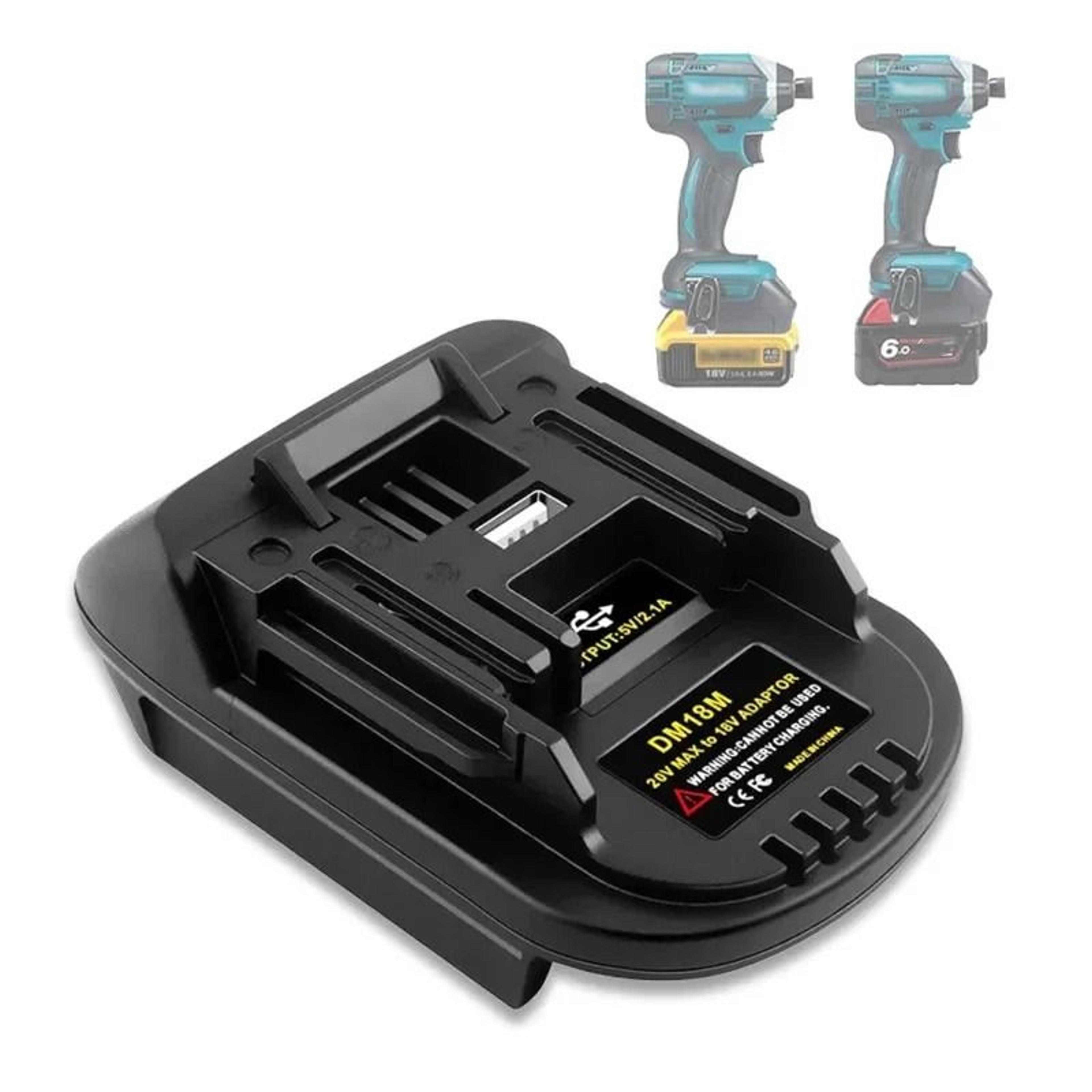 dm18m battery adapter fit dewalt 20v milwaukee 18v to makita 18v cordless tool