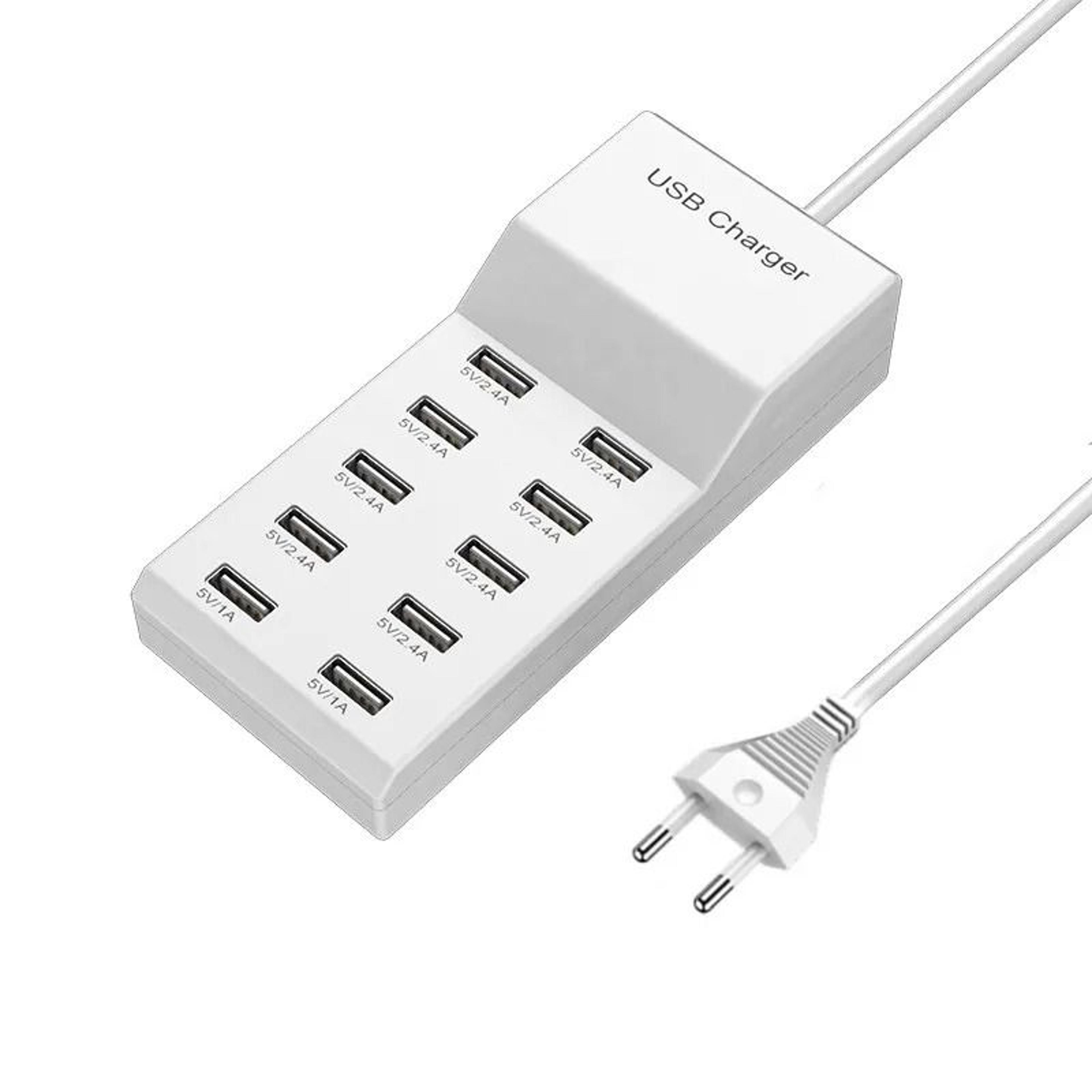 50w 10a multi port usb c charger hub station extension socket desktop dock