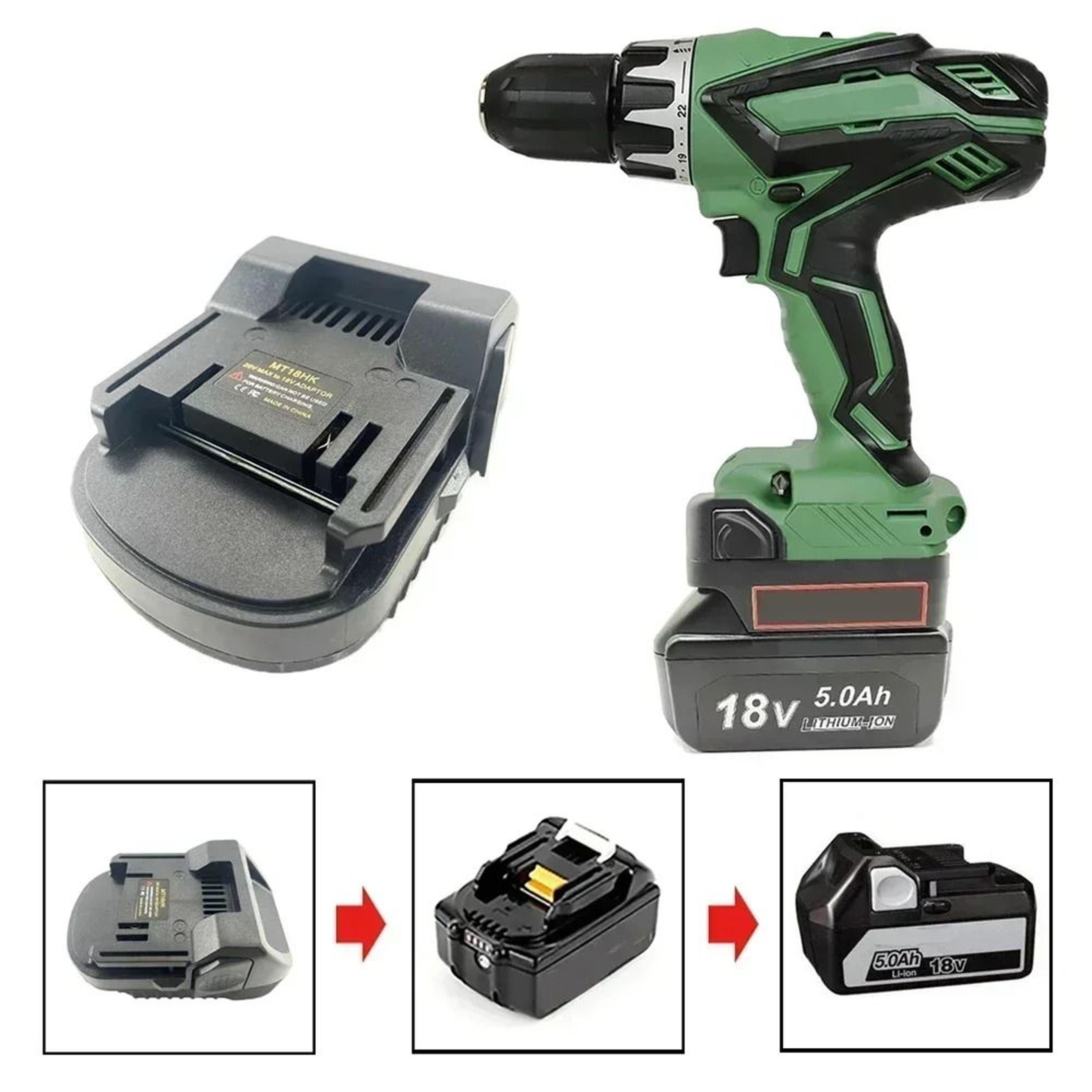 mt18hk battery adapter fit makita 18v bl1850 to hitachi hikoki 18v tool
