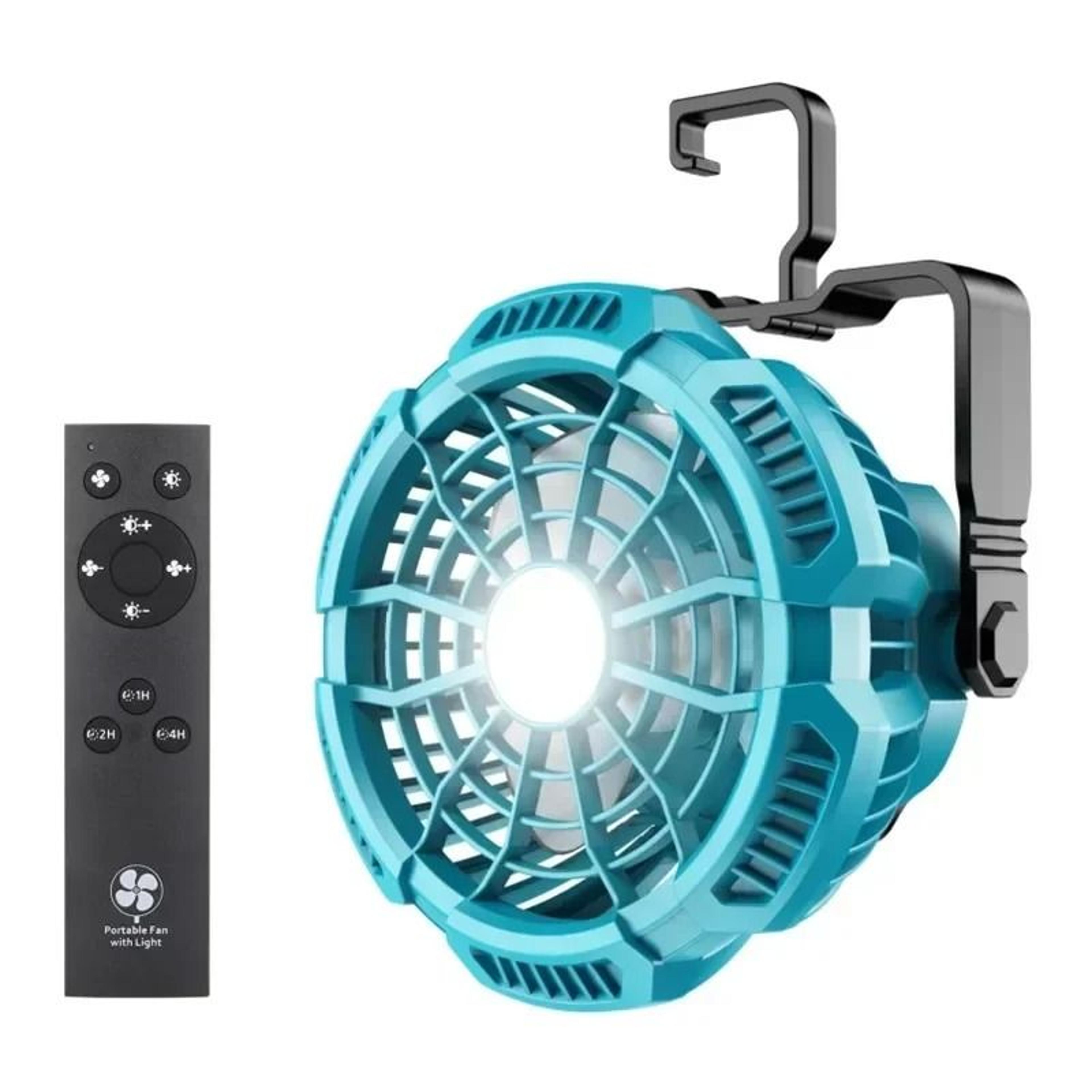 portable outdoor fan 9w led work light fit makita 18v battery bl1830 camping