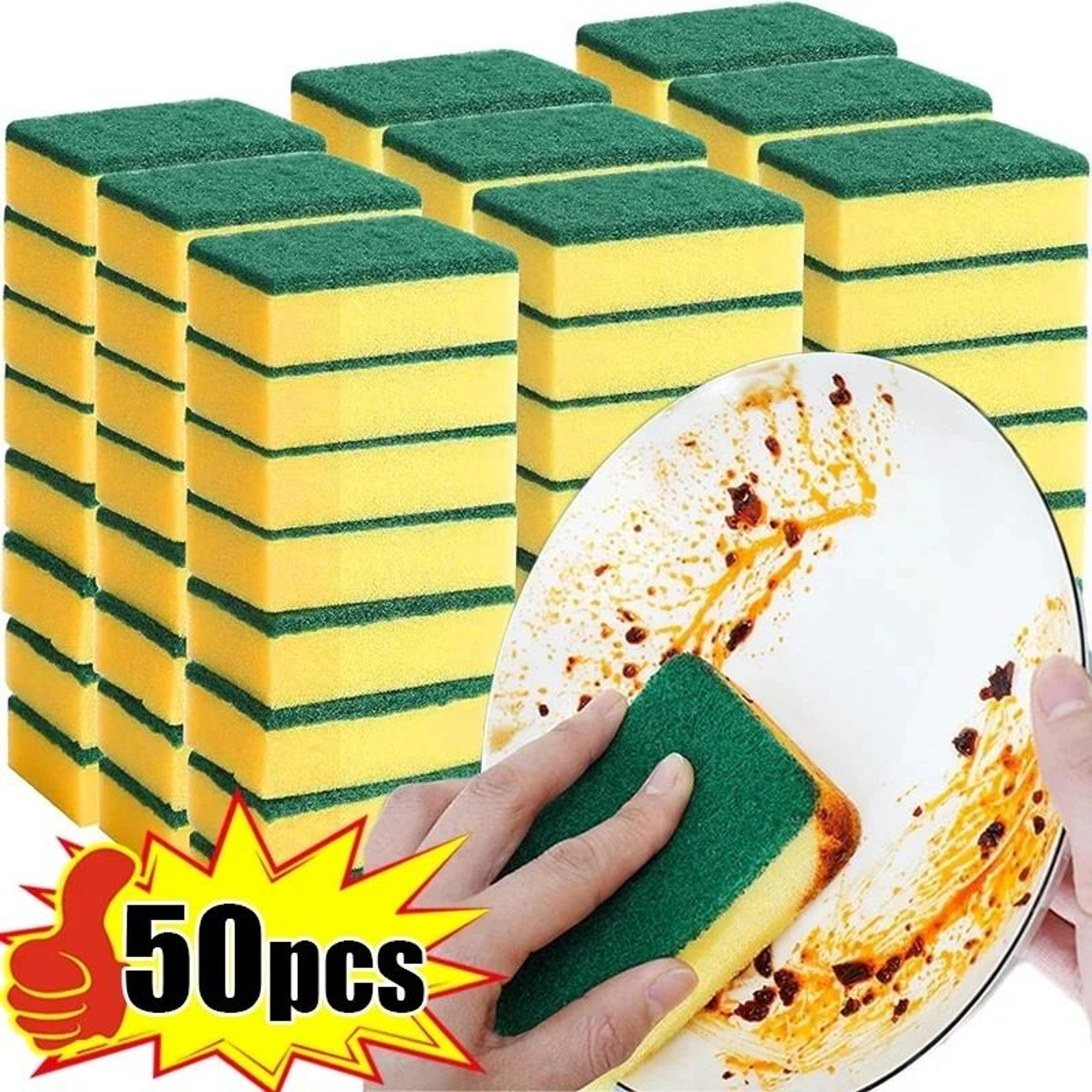 double sided magic sponge eraser pot rust removal brush kitchen cleaning tool