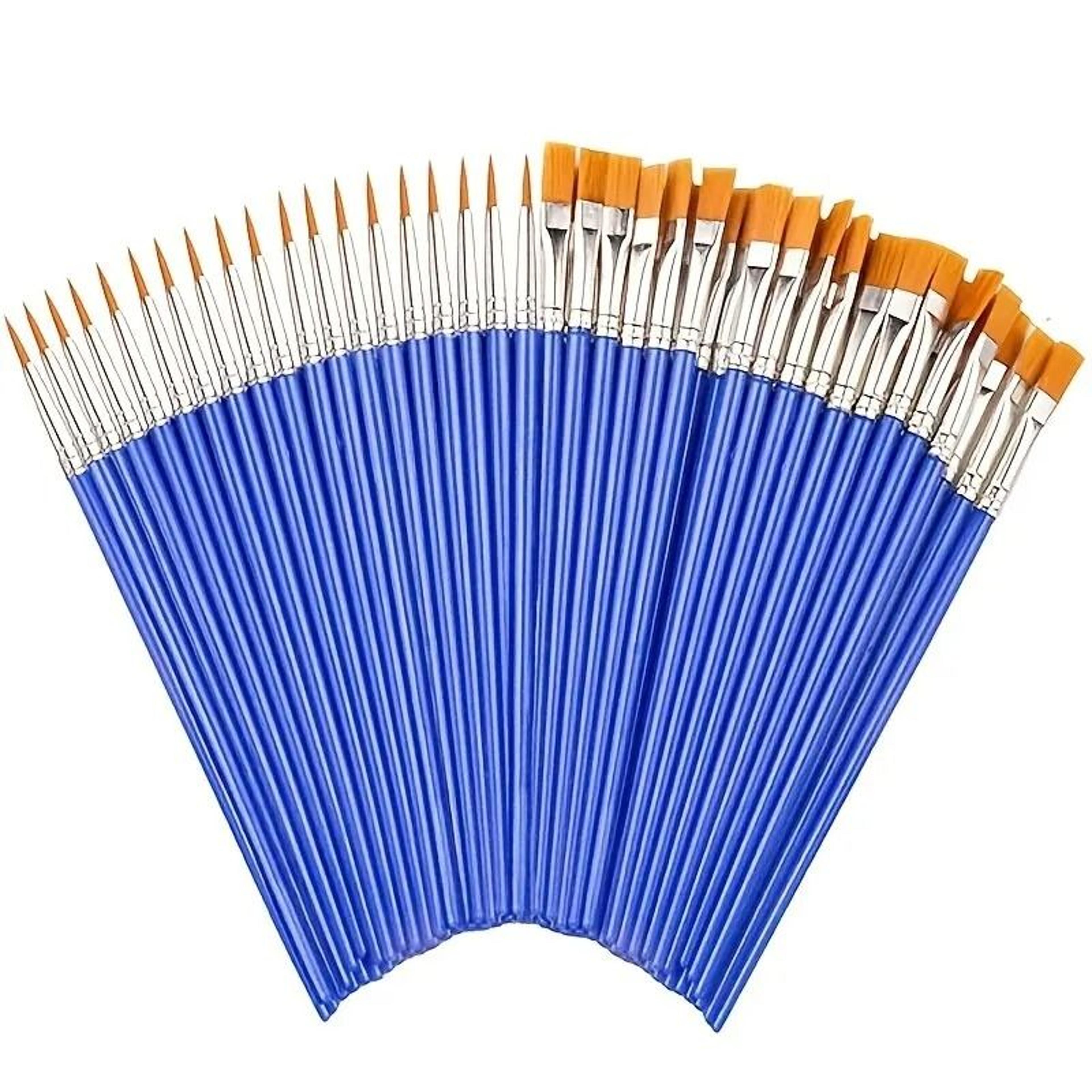 20pcs fine detail paint brush set hook line pen fit acrylic oil watercolor art
