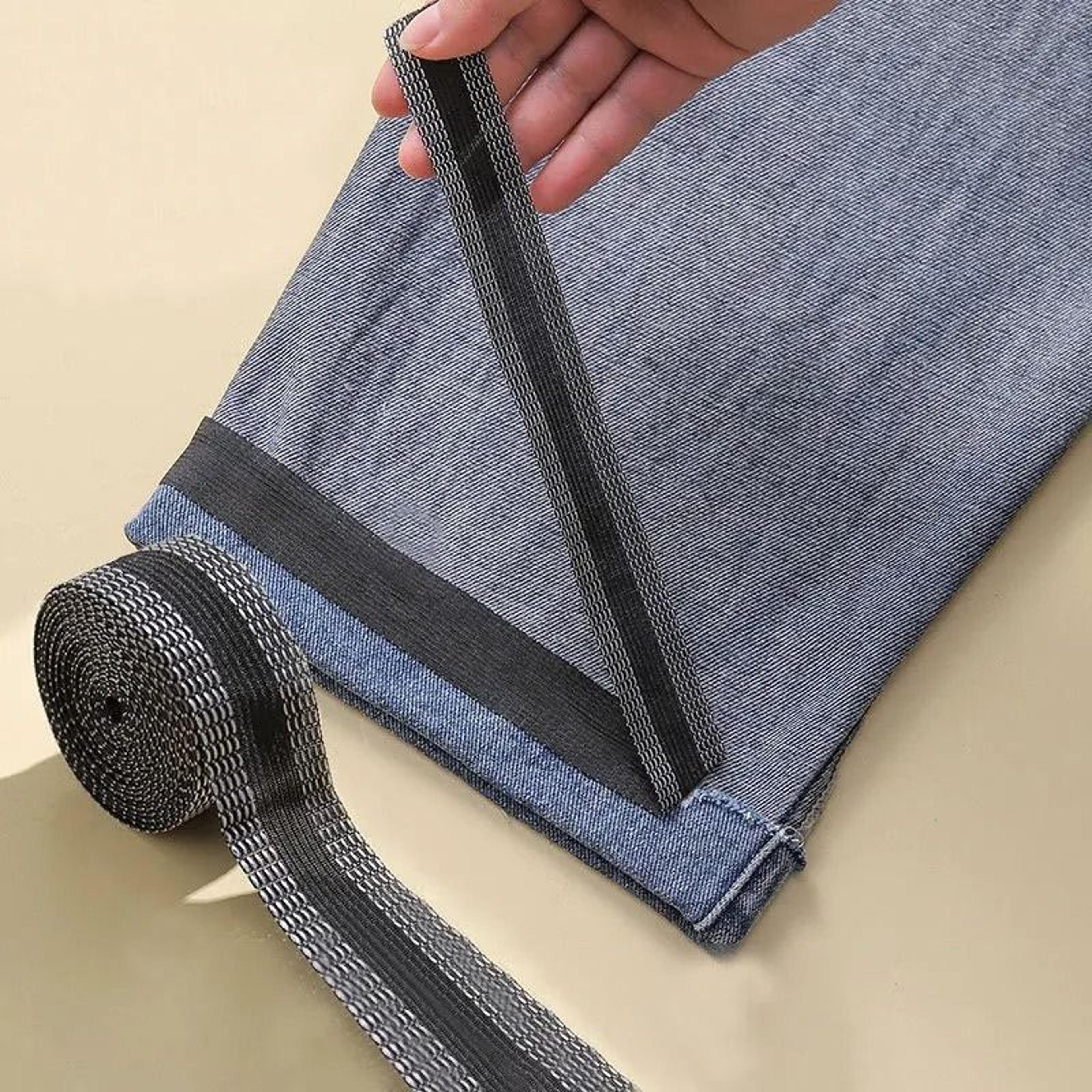 self-adhesive iron-on pants edge shorten tape repair web for jeans clothing