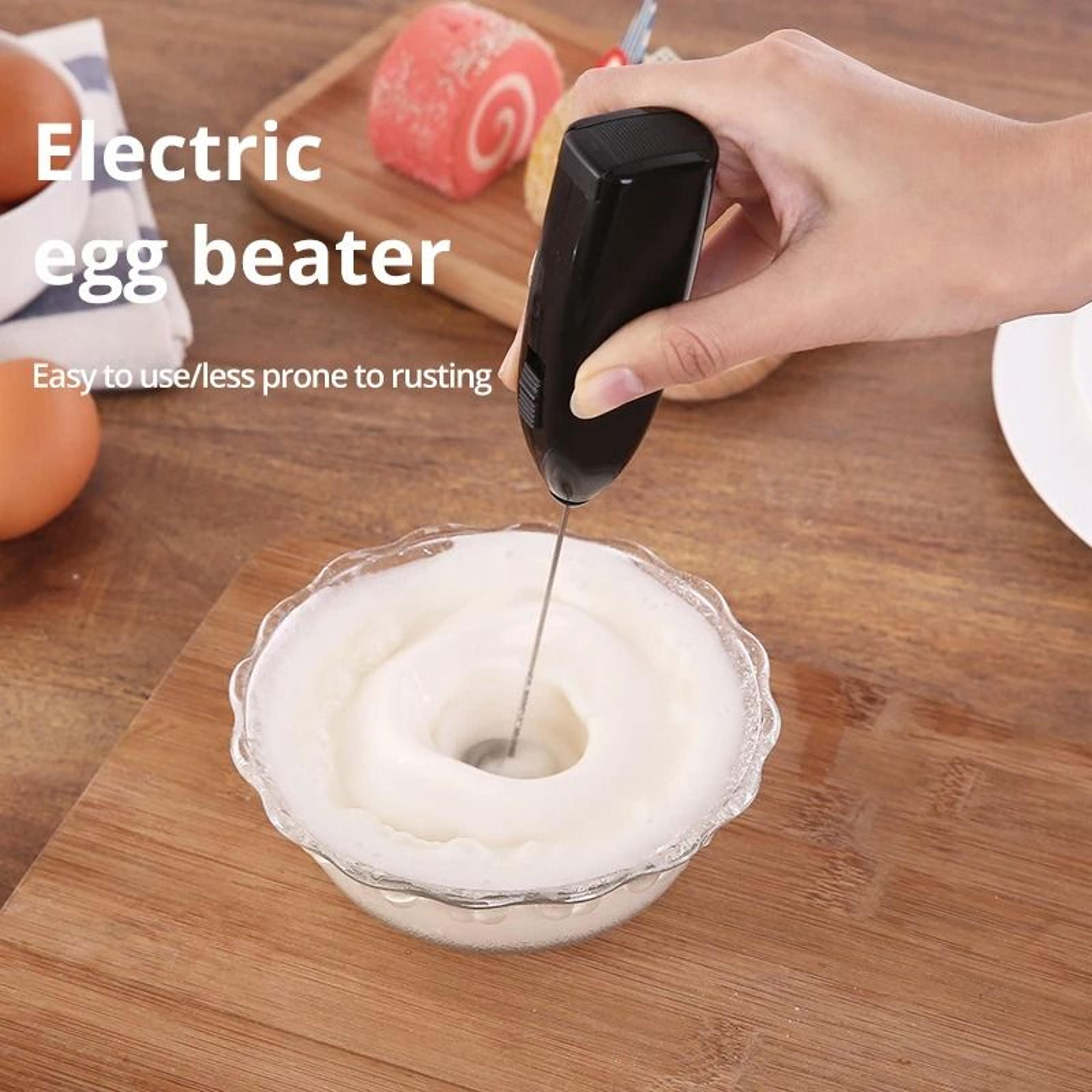 electric milk frother handheld mini coffee blender drink whisk egg beater