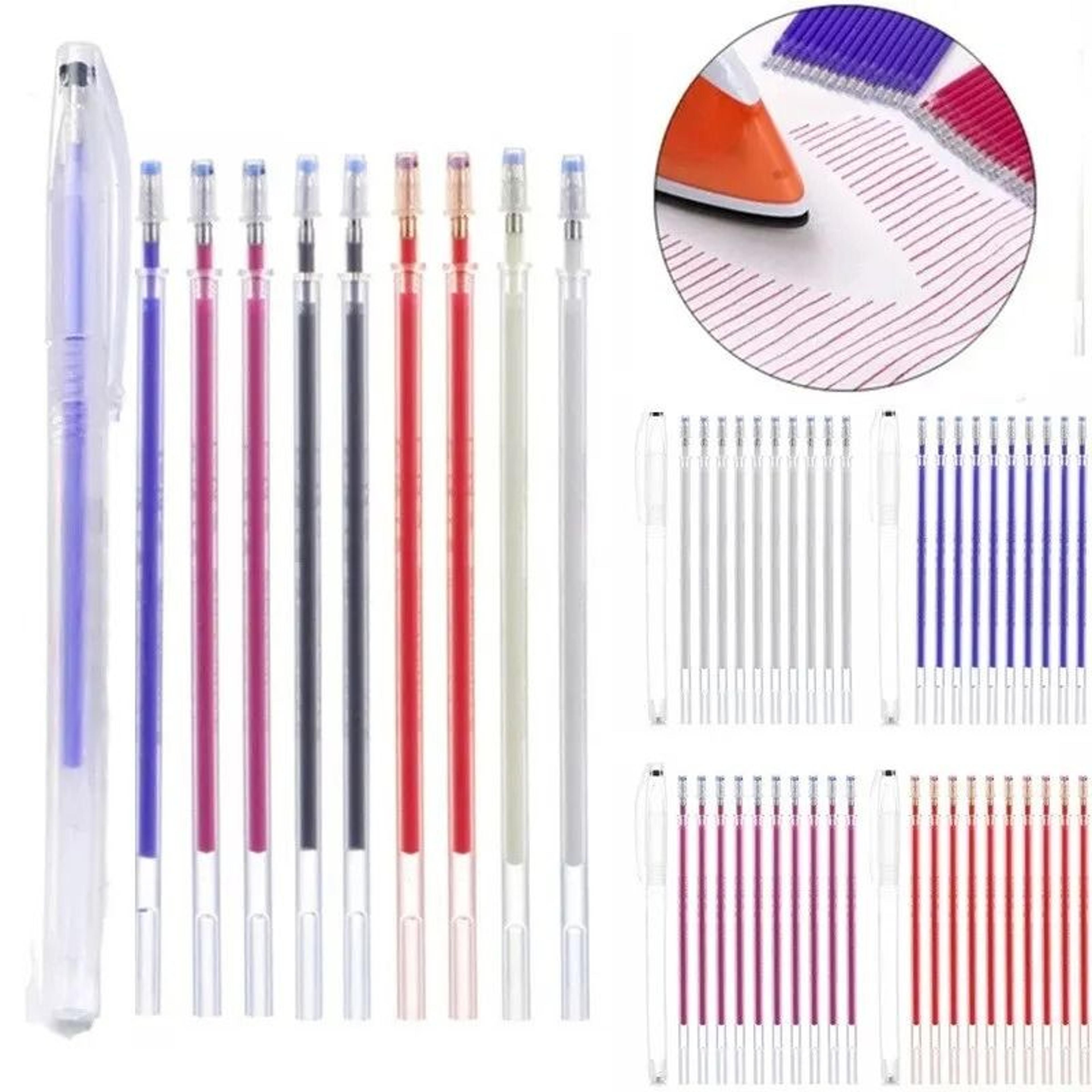 10pcs heat erasable fabric marking pen refills high temperature disappearing