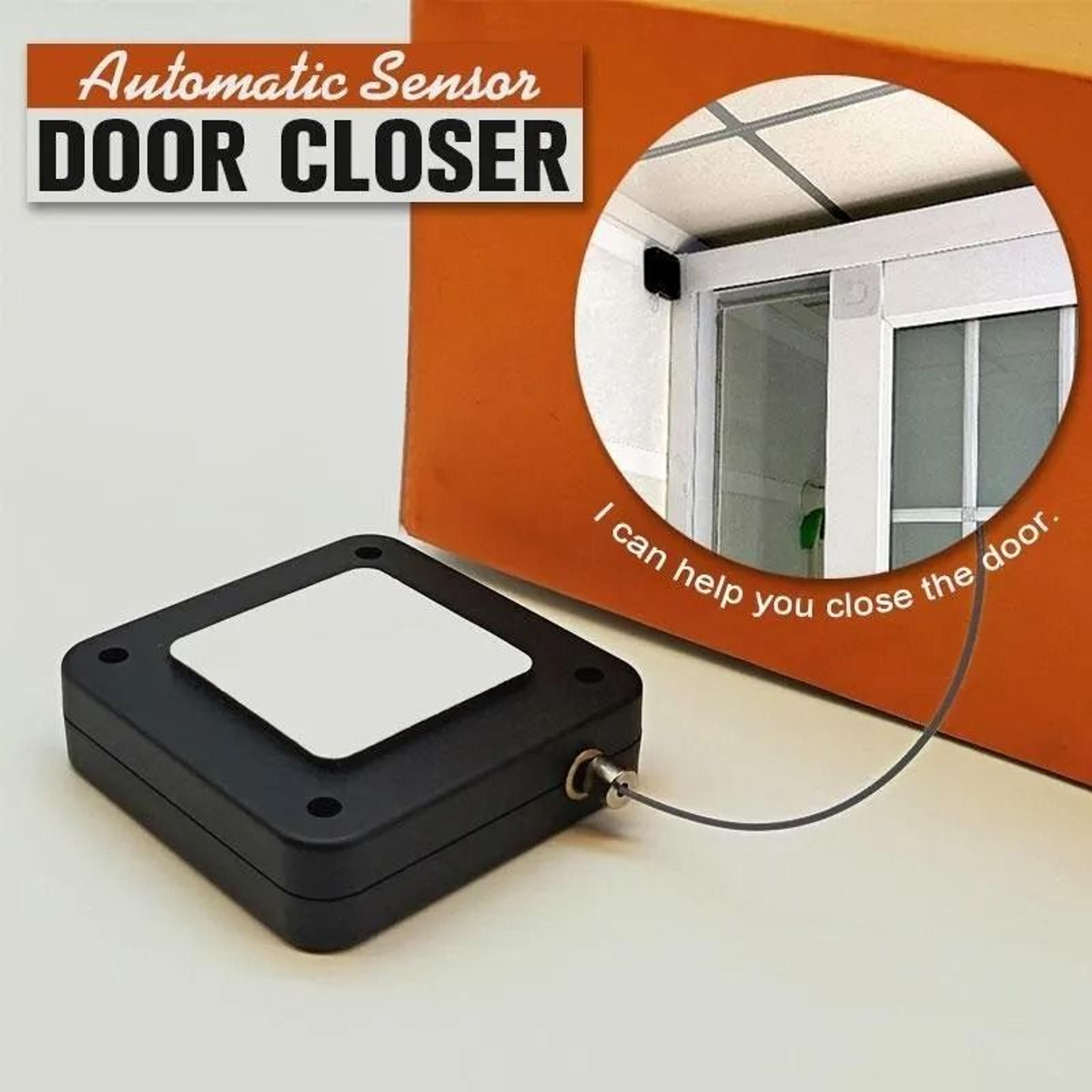 punch free automatic sensor door closer punchless cable sliding closer